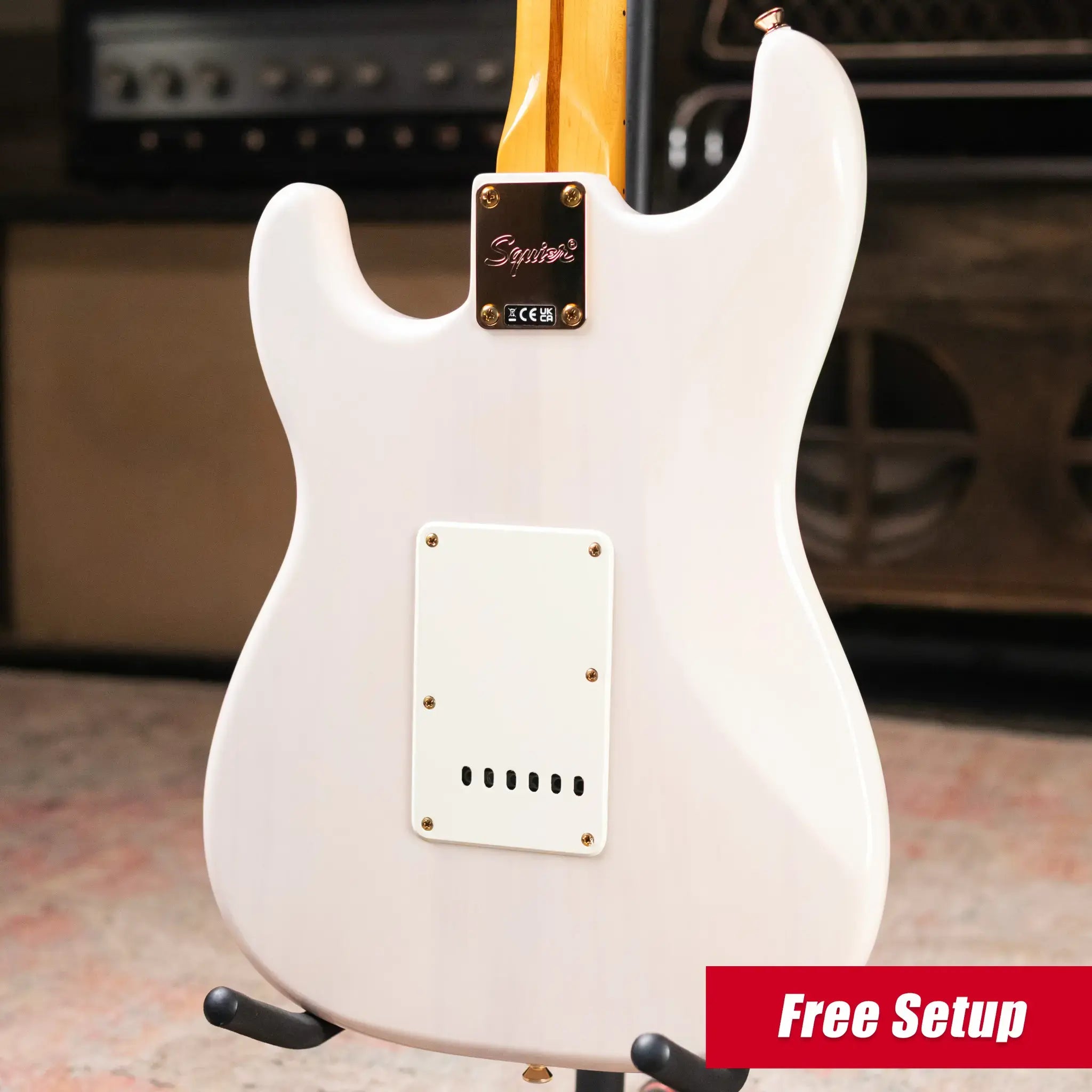 Squier FSR Classic Vibe '50s Stratocaster Electric Guitar - White Blonde, Gold Hardware