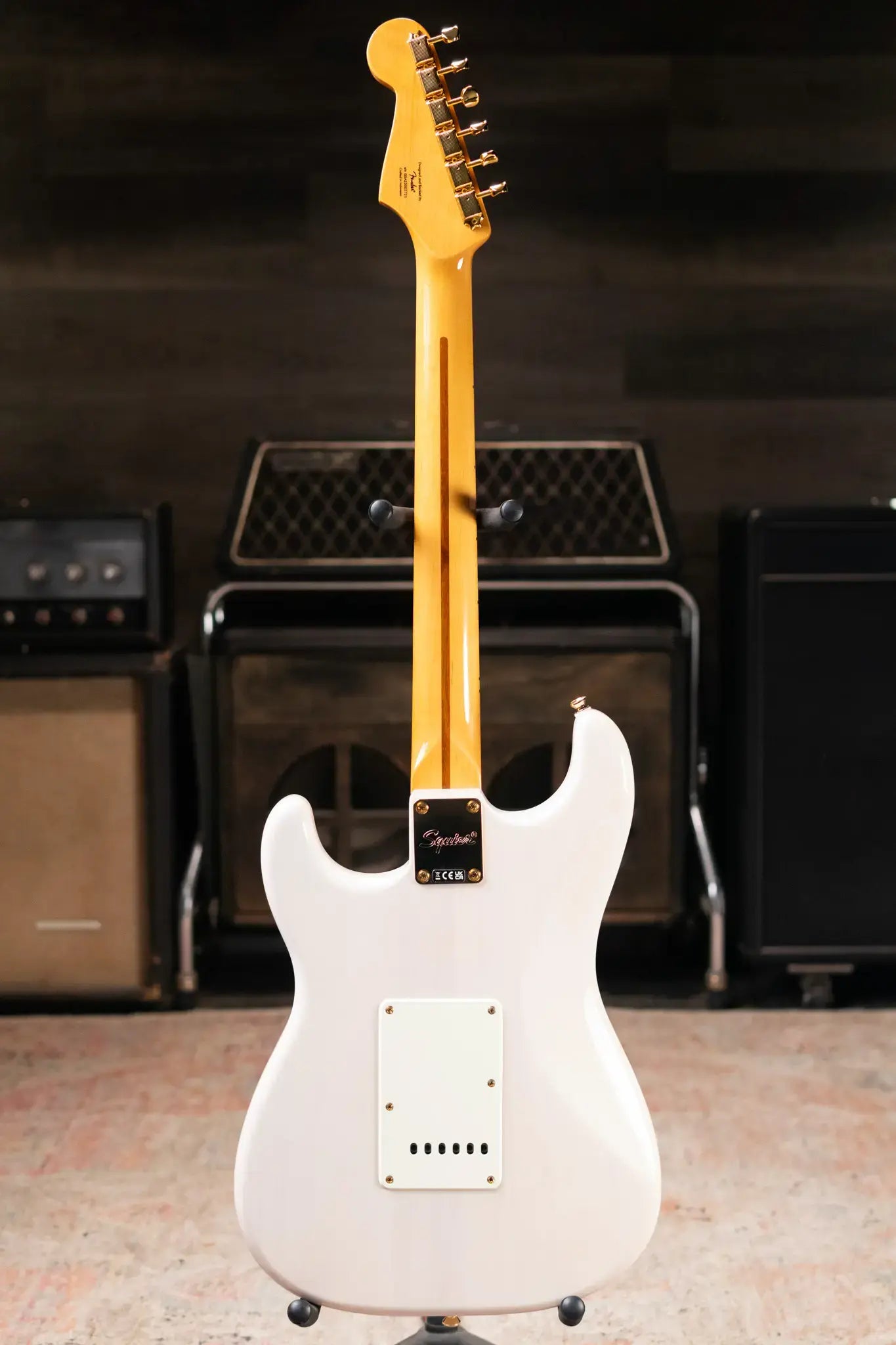 Squier FSR Classic Vibe '50s Stratocaster Electric Guitar - White Blonde, Gold Hardware