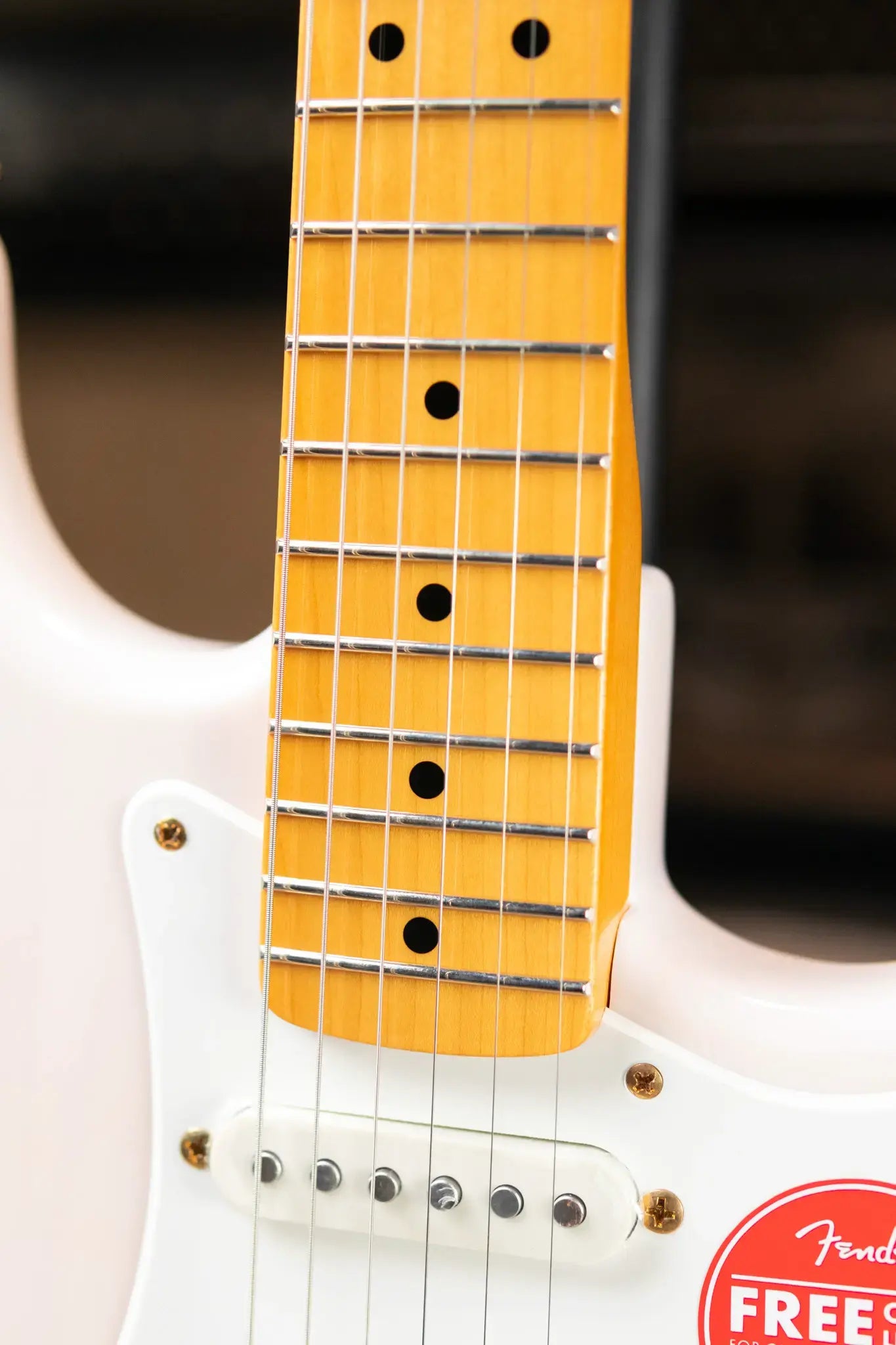 Squier FSR Classic Vibe '50s Stratocaster Electric Guitar - White Blonde, Gold Hardware