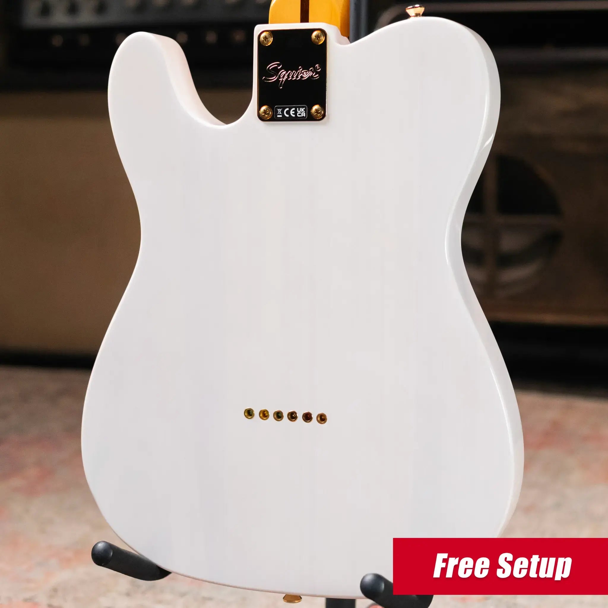 Squier FSR Classic Vibe '50s Telecaster Electric Guitar - White Blonde, Gold Hardware