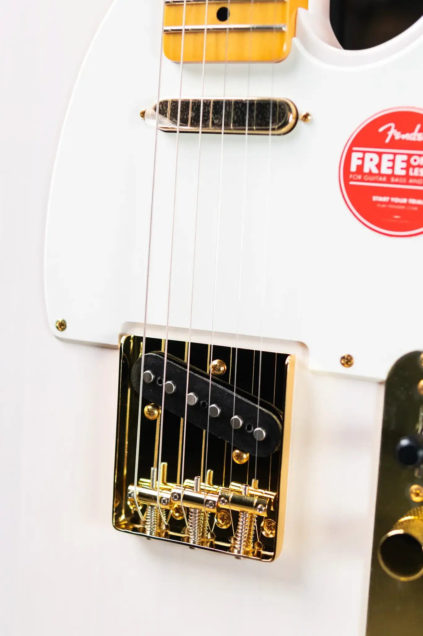 Squier FSR Classic Vibe '50s Telecaster Electric Guitar - White Blonde, Gold Hardware