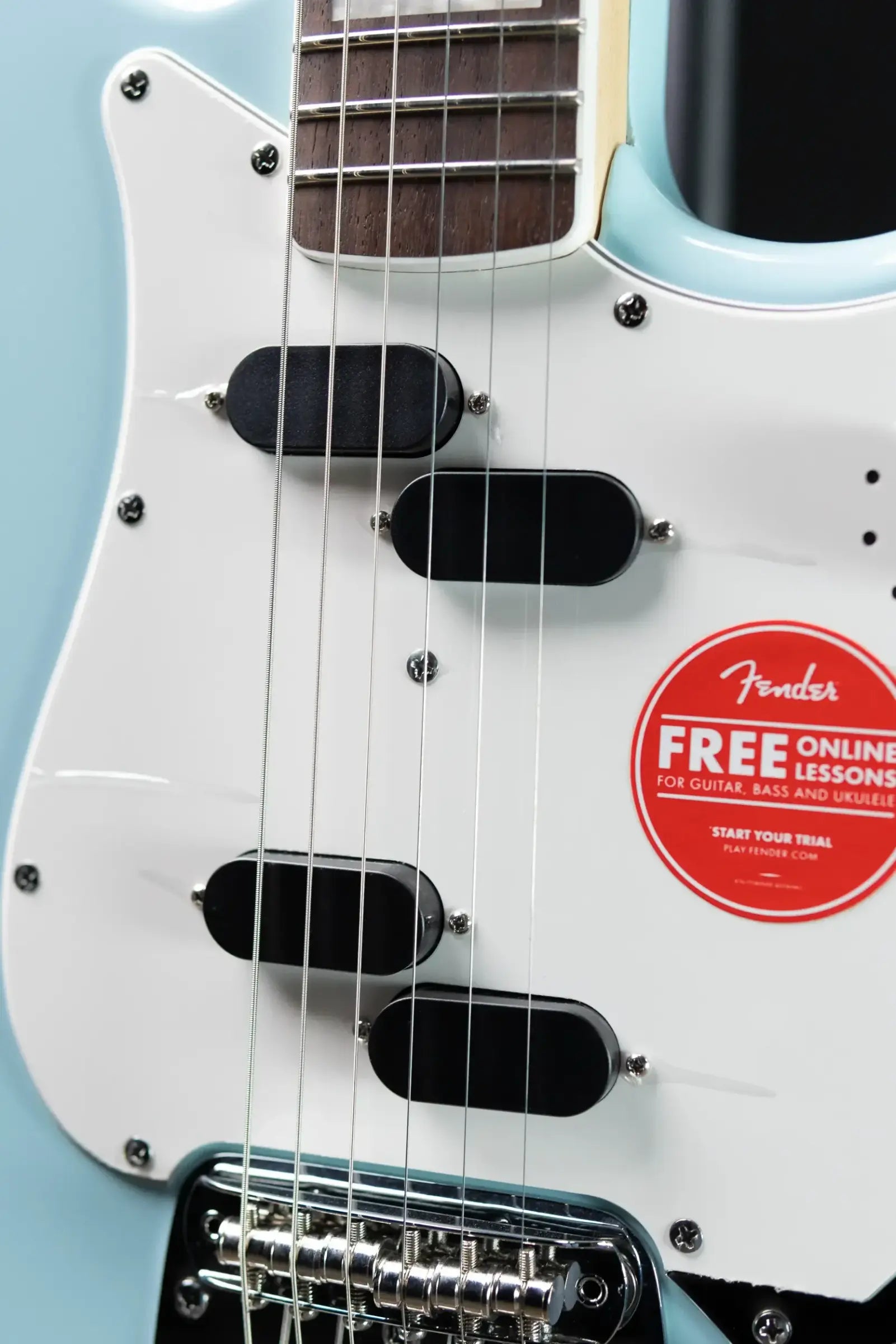 Squier Paranormal Electric VI Electric Guitar - Daphne Blue