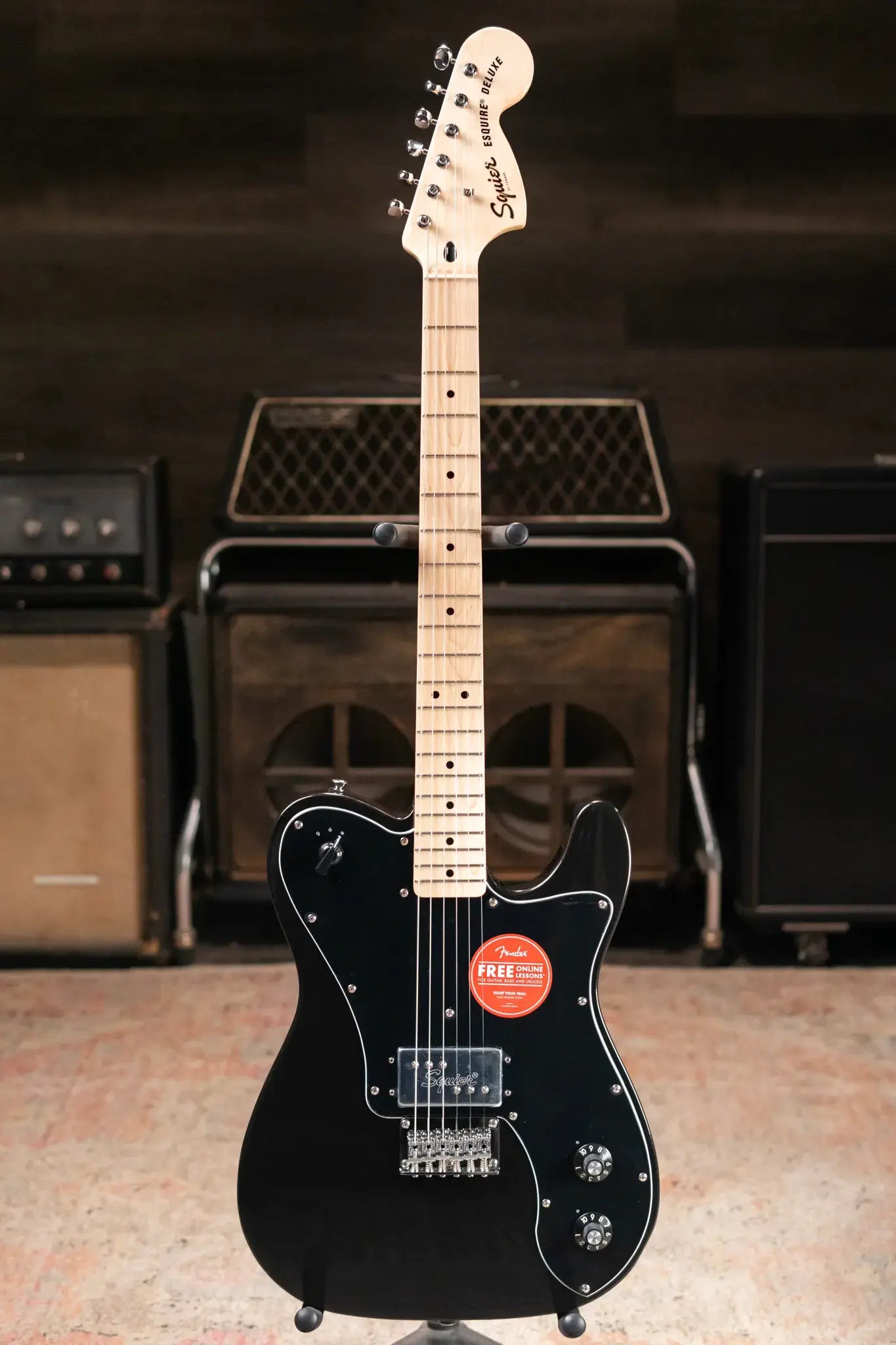 Squier Paranormal Esquire Deluxe Electric Guitar - Metallic Black