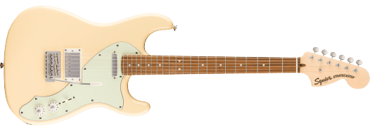 Squier Paranormal Stratocaster Deluxe Electric Guitar - Vintage White