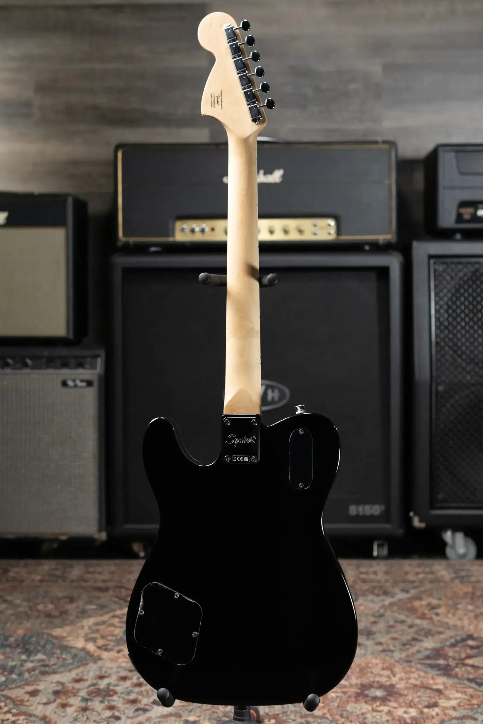 Squier Paranormal Troublemaker Telecaster Deluxe Bigsby Electric Guitar - Black