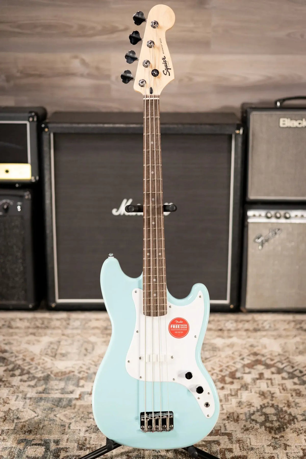 Squier Sonic Bronco Bass - Daphne Blue