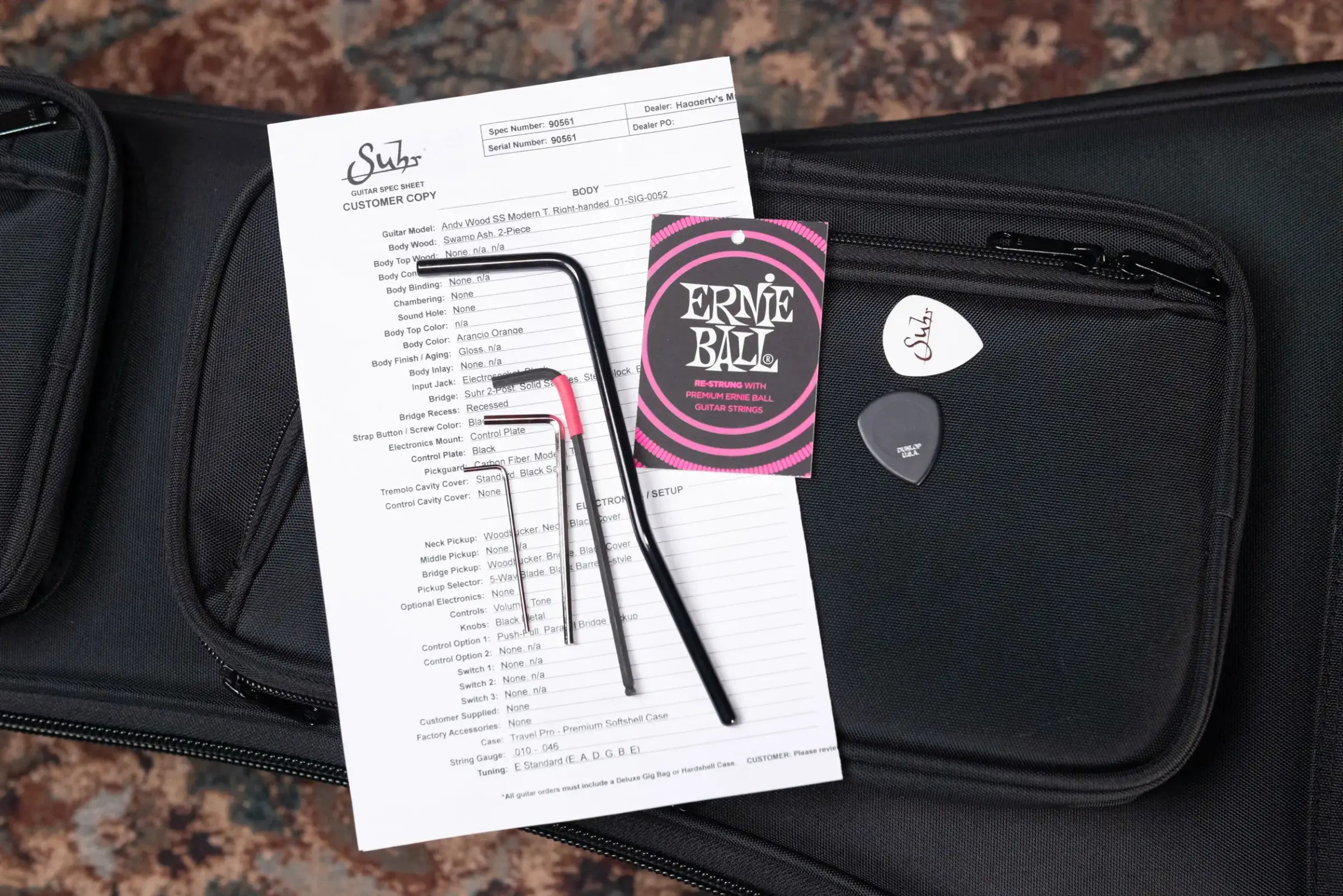 Suhr Andy Wood 10th Anniversary Signature Modern T Electric Guitar - Arancio Orange with Gig Bag