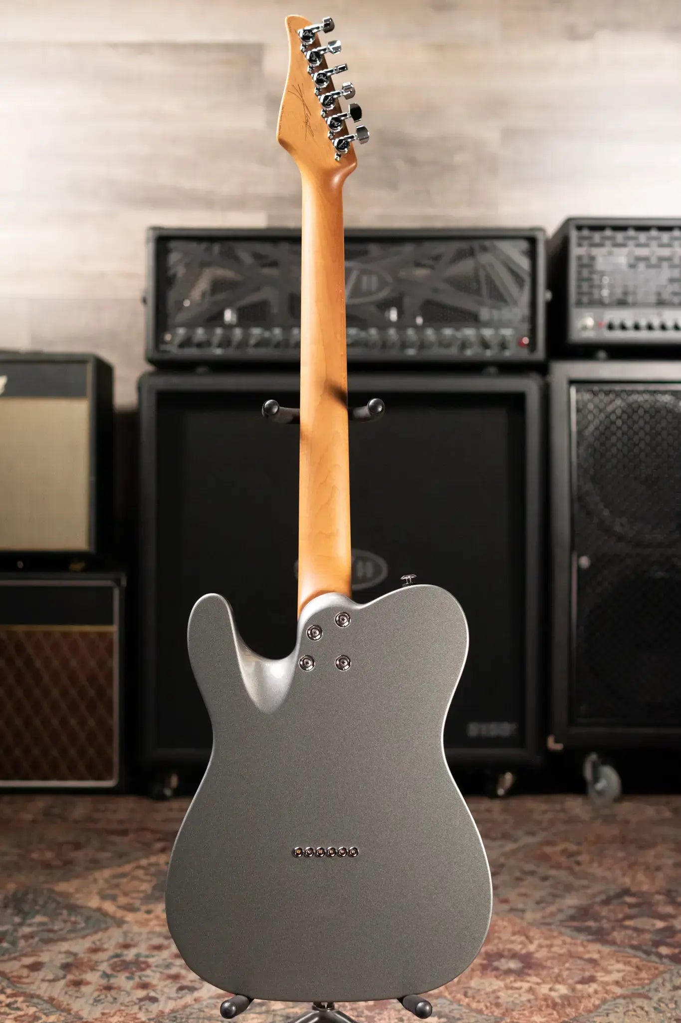 Suhr Andy Wood Signature Series Modern T Electric Guitars - AW Silver with Hardshell Case