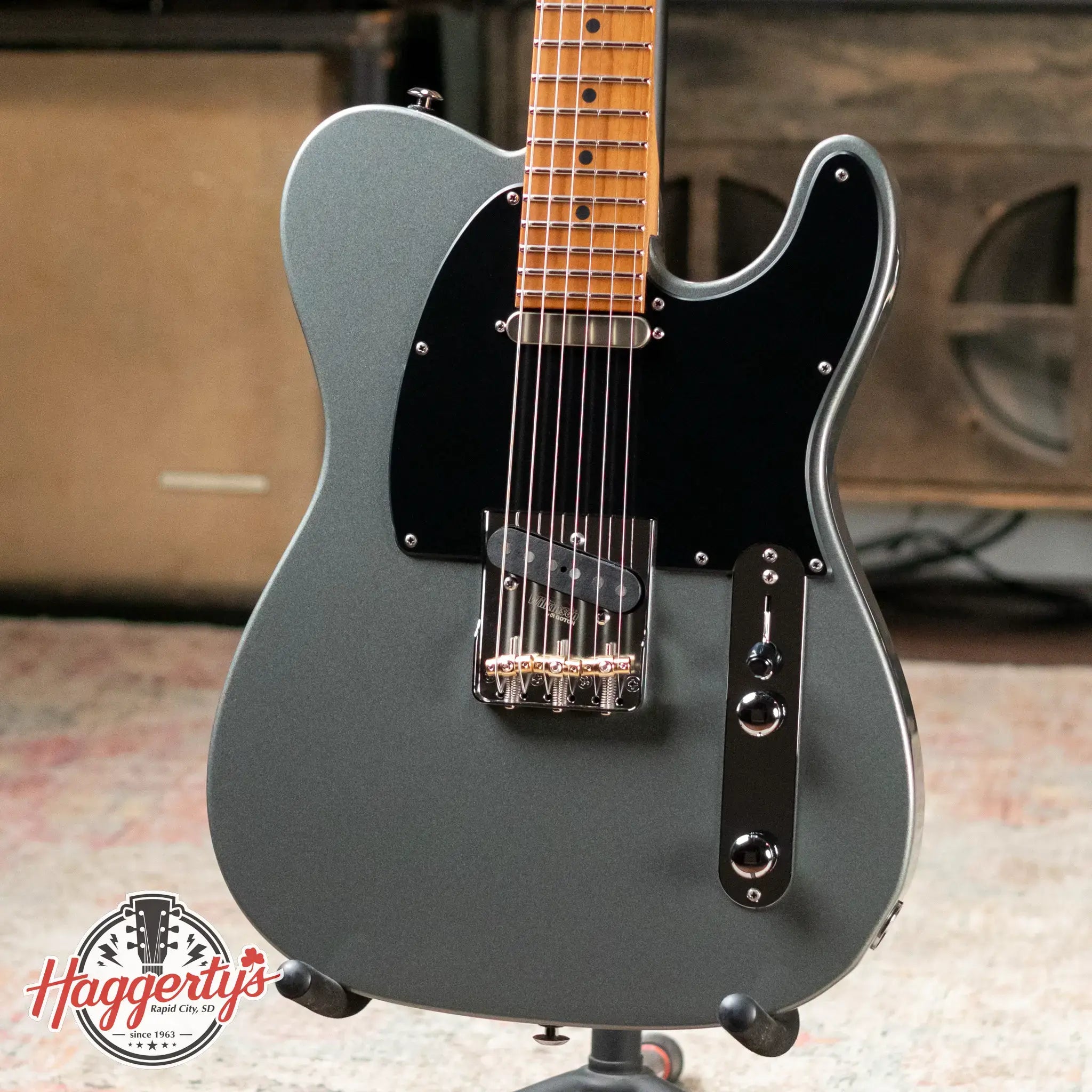 Suhr Andy Wood Signature Series Modern T Electric Guitar - Andy Wood Silver with Hardshell Case