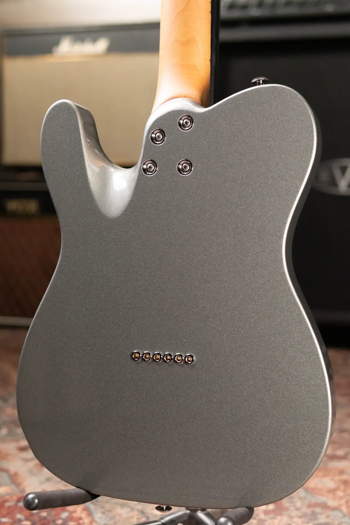 Suhr Andy Wood Signature Series Modern T Electric Guitars - AW Silver with Hardshell Case - Demo