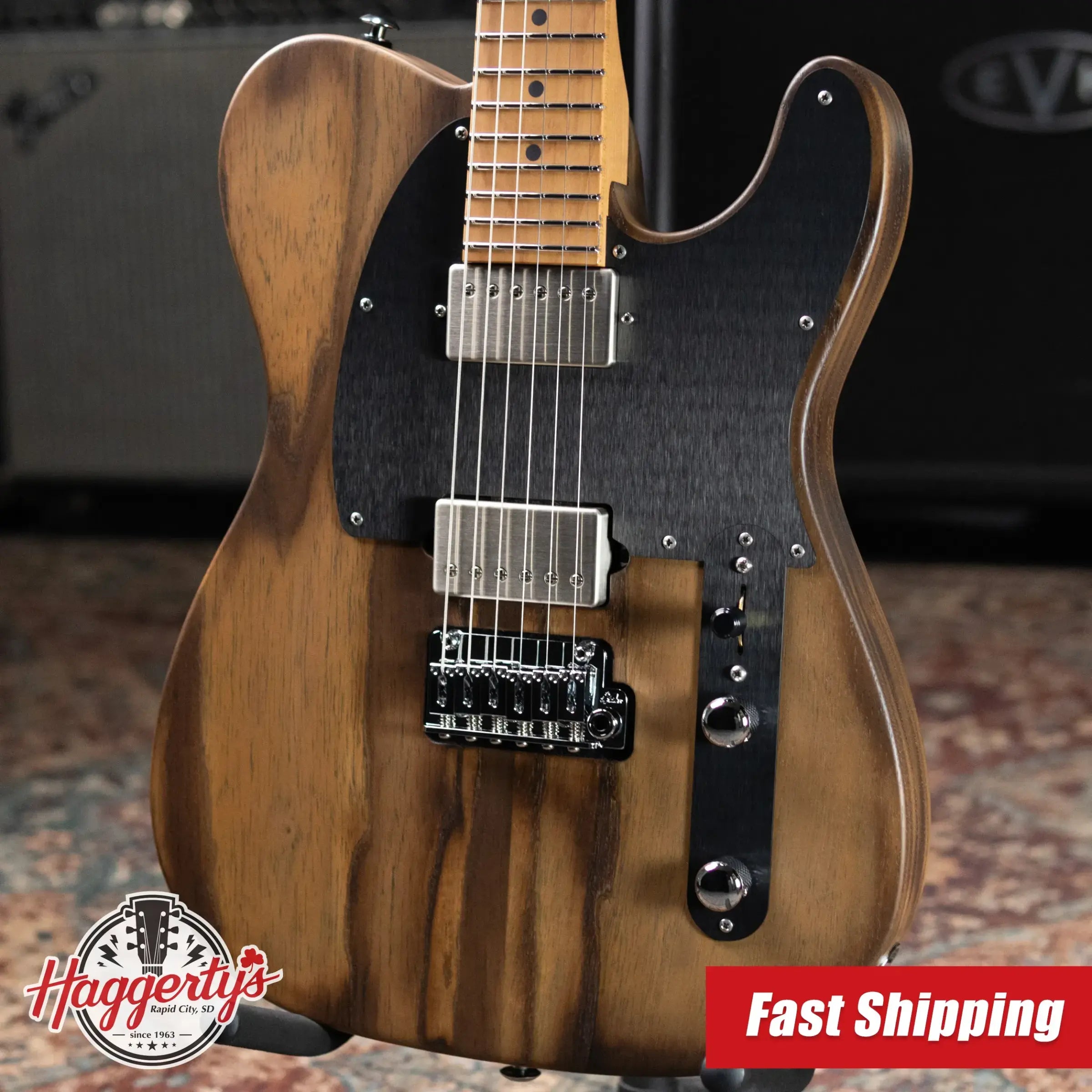 Suhr Andy Wood Signature Series Modern T HH Electric Guitar - Whiskey Barrel with Gig Bag