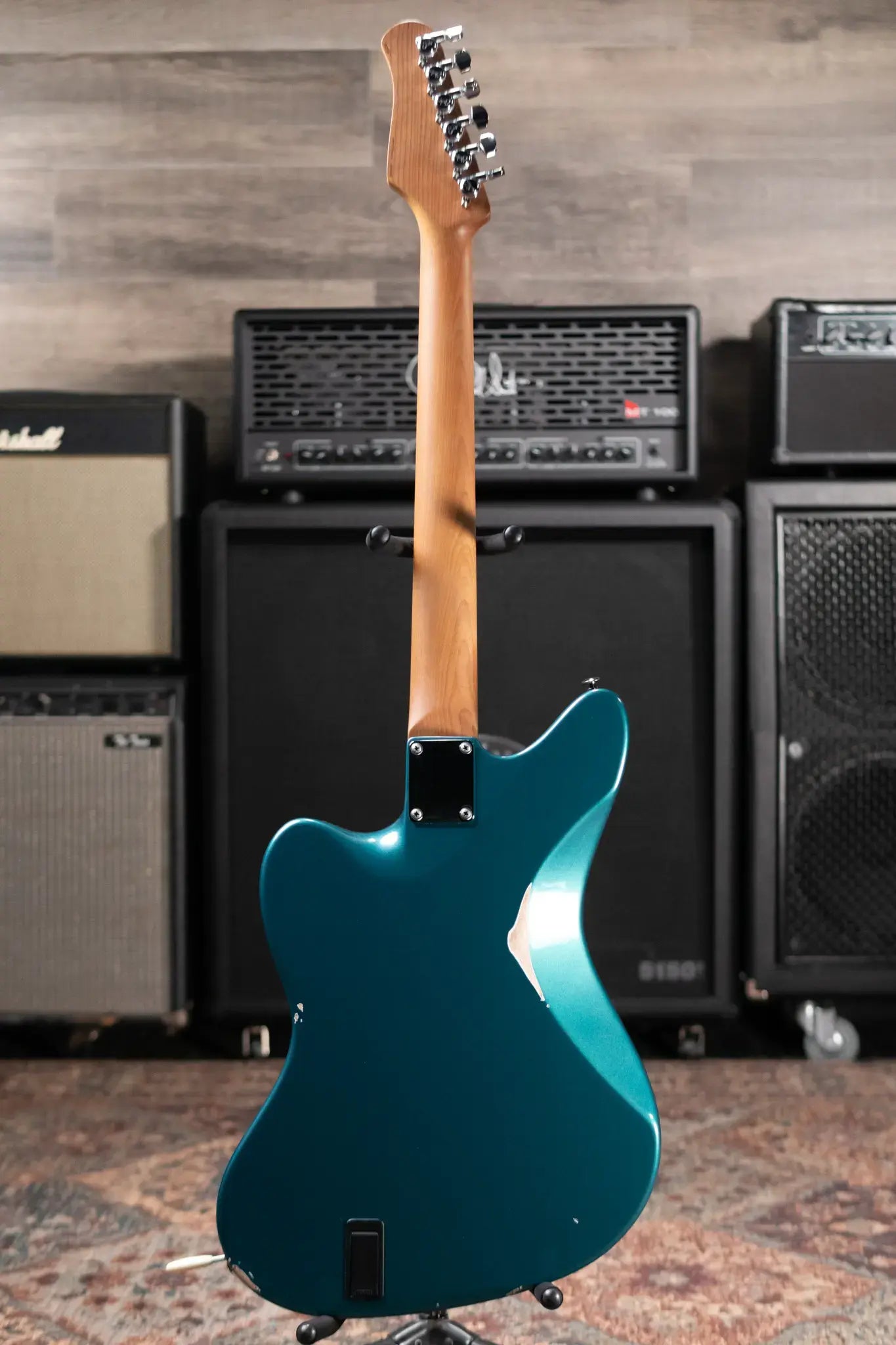 Suhr Classic JM Antique LE Electric Guitar - Ocean Turquoise Metallic with Gig Bag