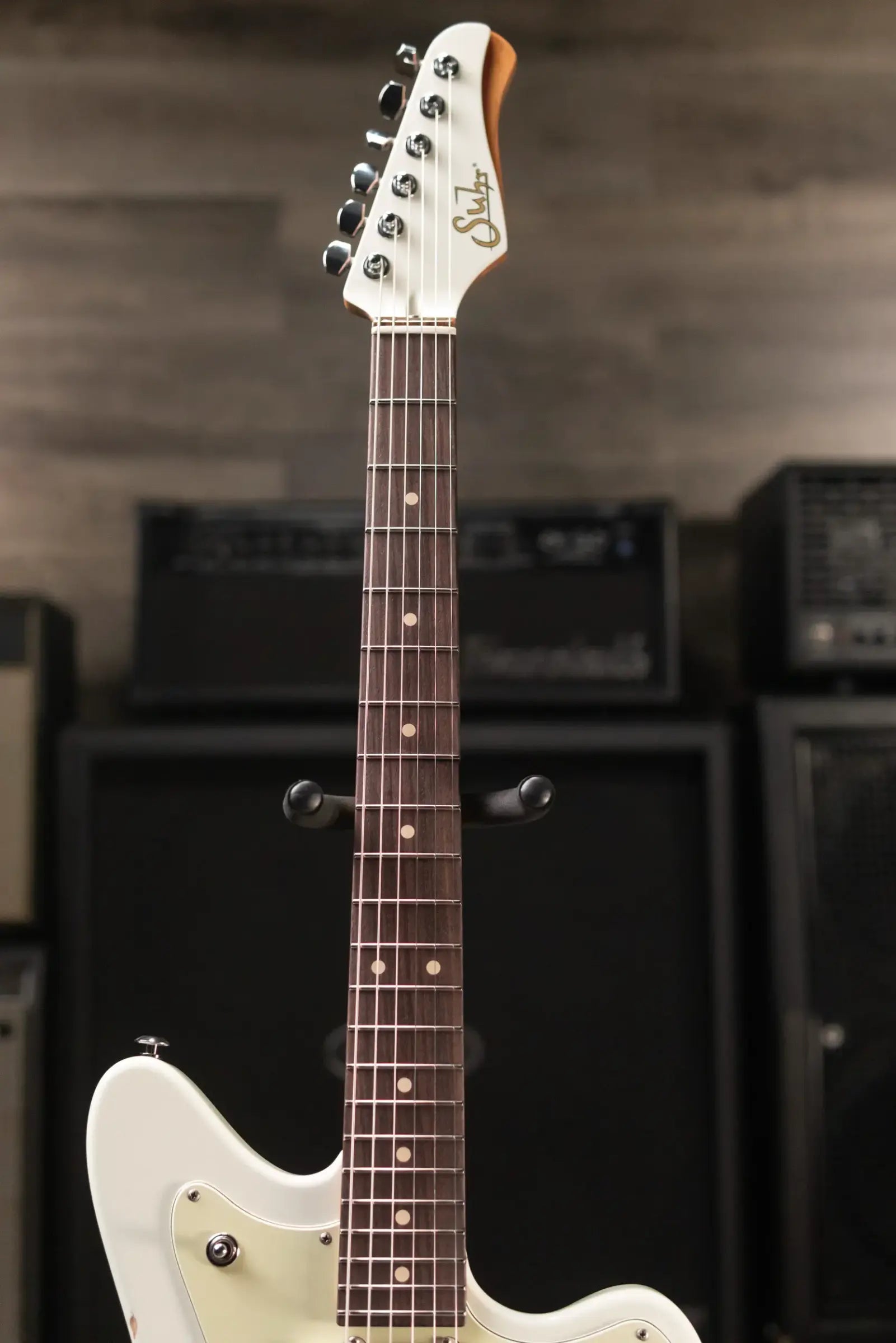 Suhr Classic JM Antique LE Electric Guitar - Olympic White with Gig Bag