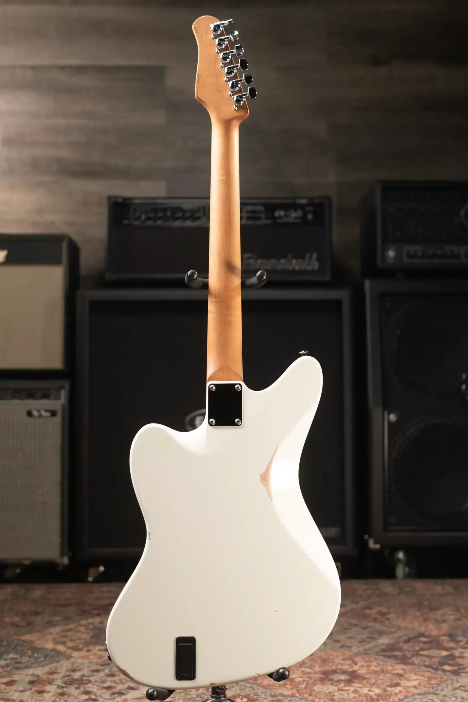 Suhr Classic JM Antique LE Electric Guitar - Olympic White with Gig Bag