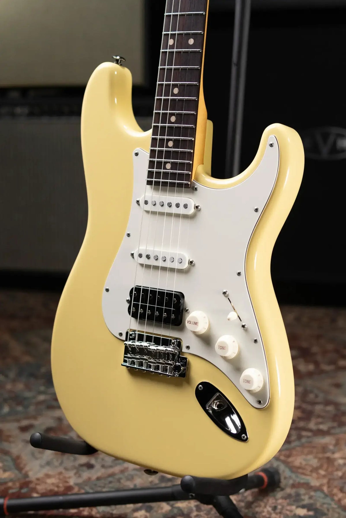 Suhr Classic S Antique Electric Guitar - Vintage Yellow with Gig Bag