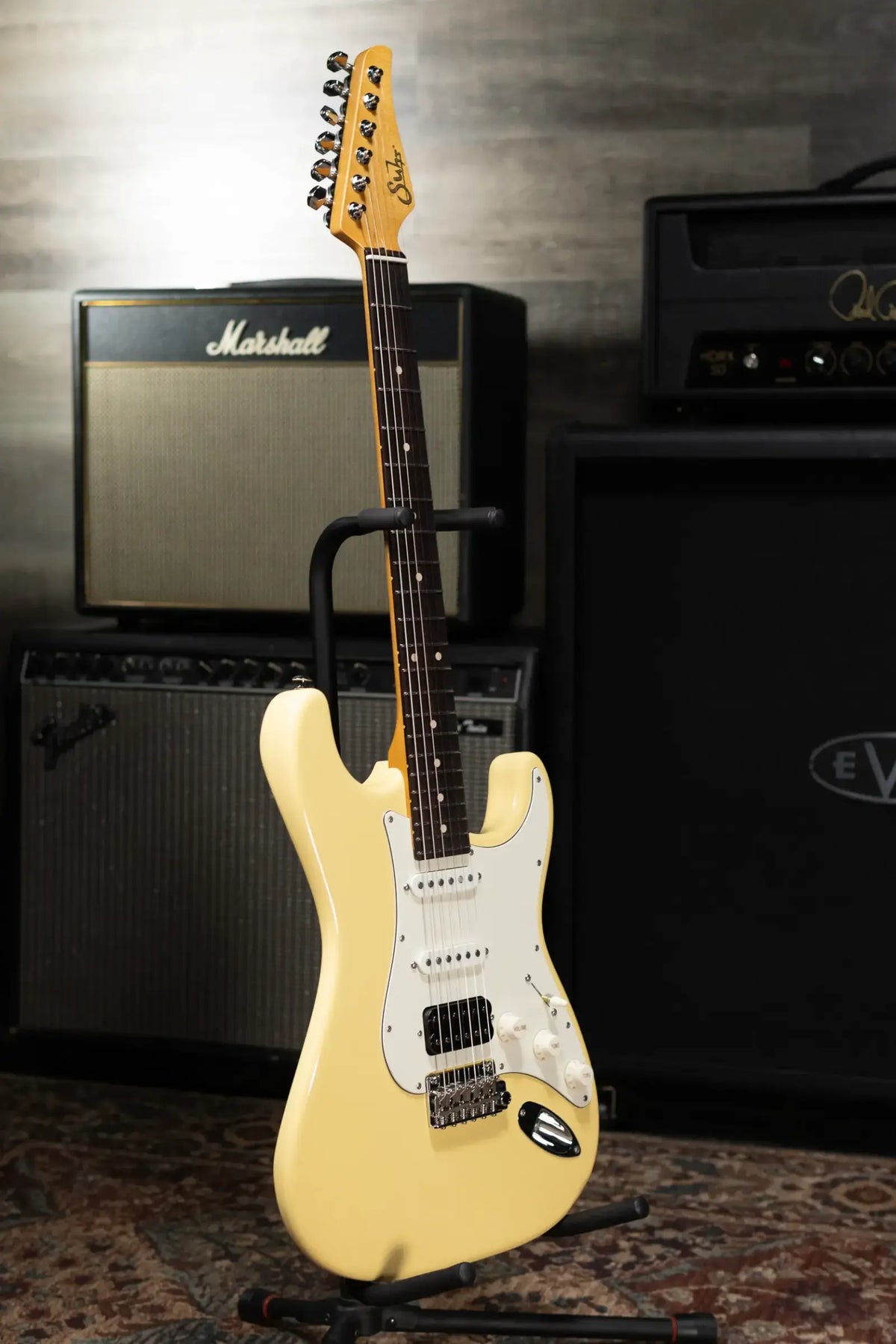 Suhr Classic S Antique Electric Guitar - Vintage Yellow with Gig Bag