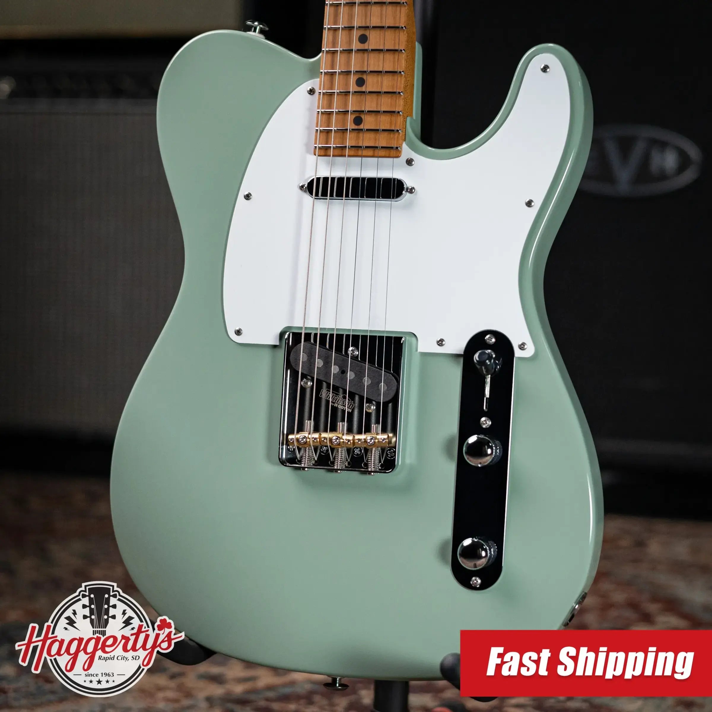 Suhr Classic T Roasted Pine Limited Edition Electric Guitar - Sage Green with Softshell Case
