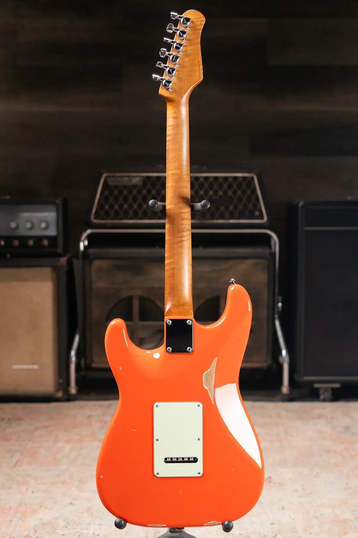 Suhr Custom Shop Classic S Antique Electric Guitar - Fiesta Orange with Hardshell Case