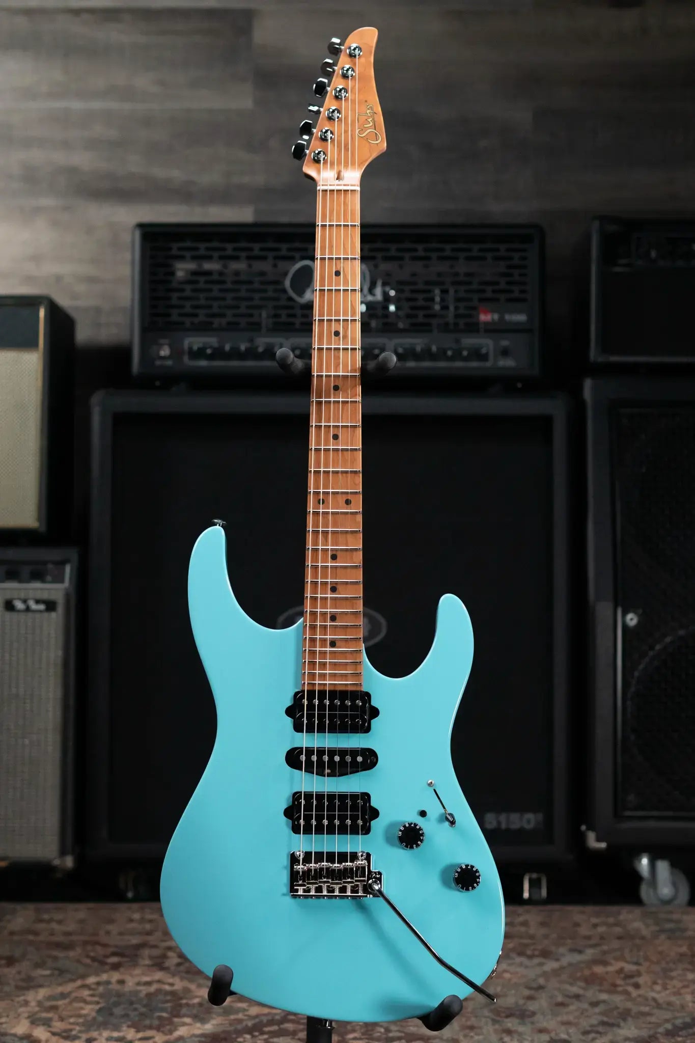 Suhr Modern Antique Limited Edition Electric Guitar - Daphne Blue with Hardshell Case