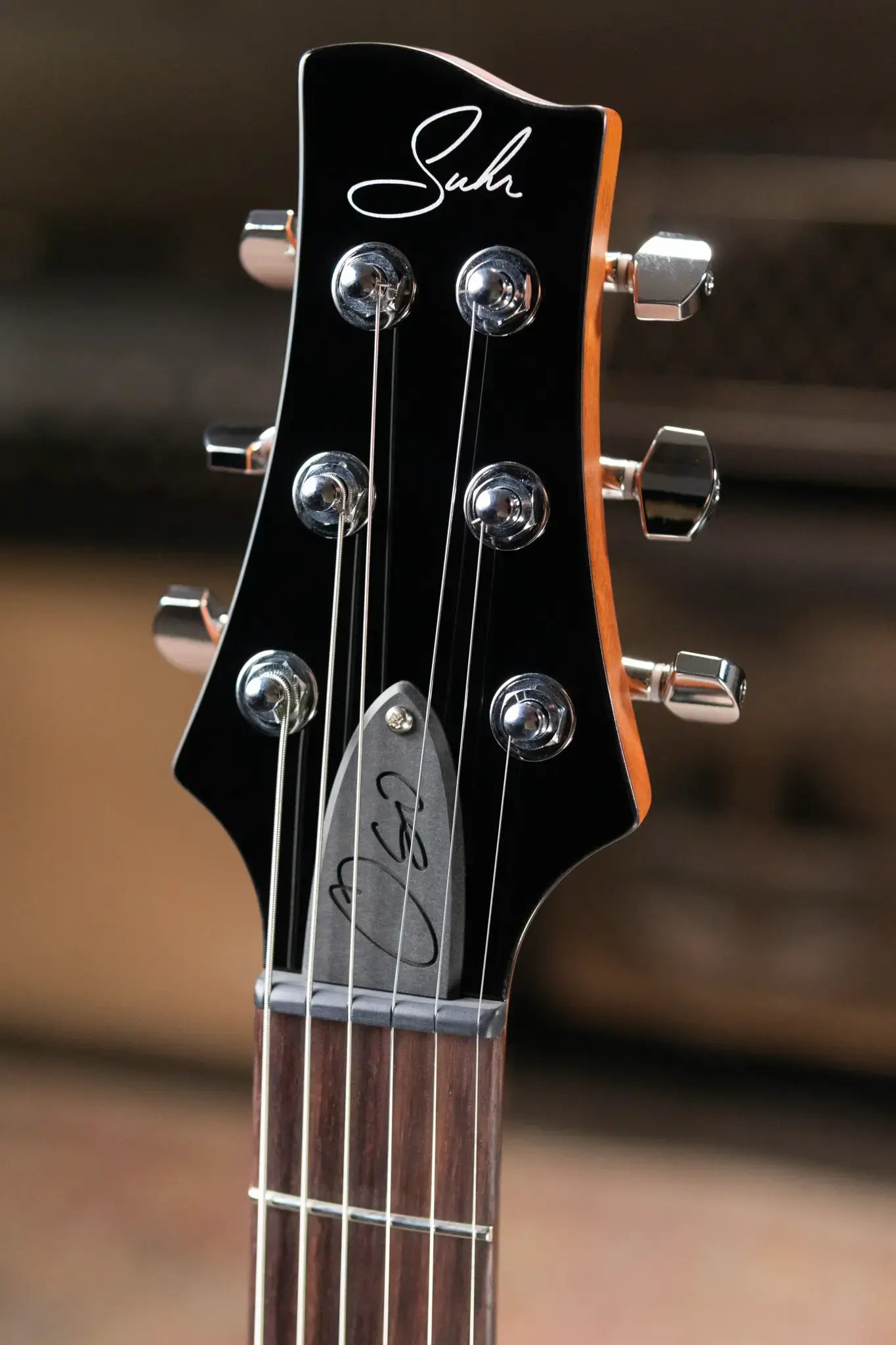 Suhr Oso Short Scale Electric Guitar - Custom Orange Stain with Gig Bag