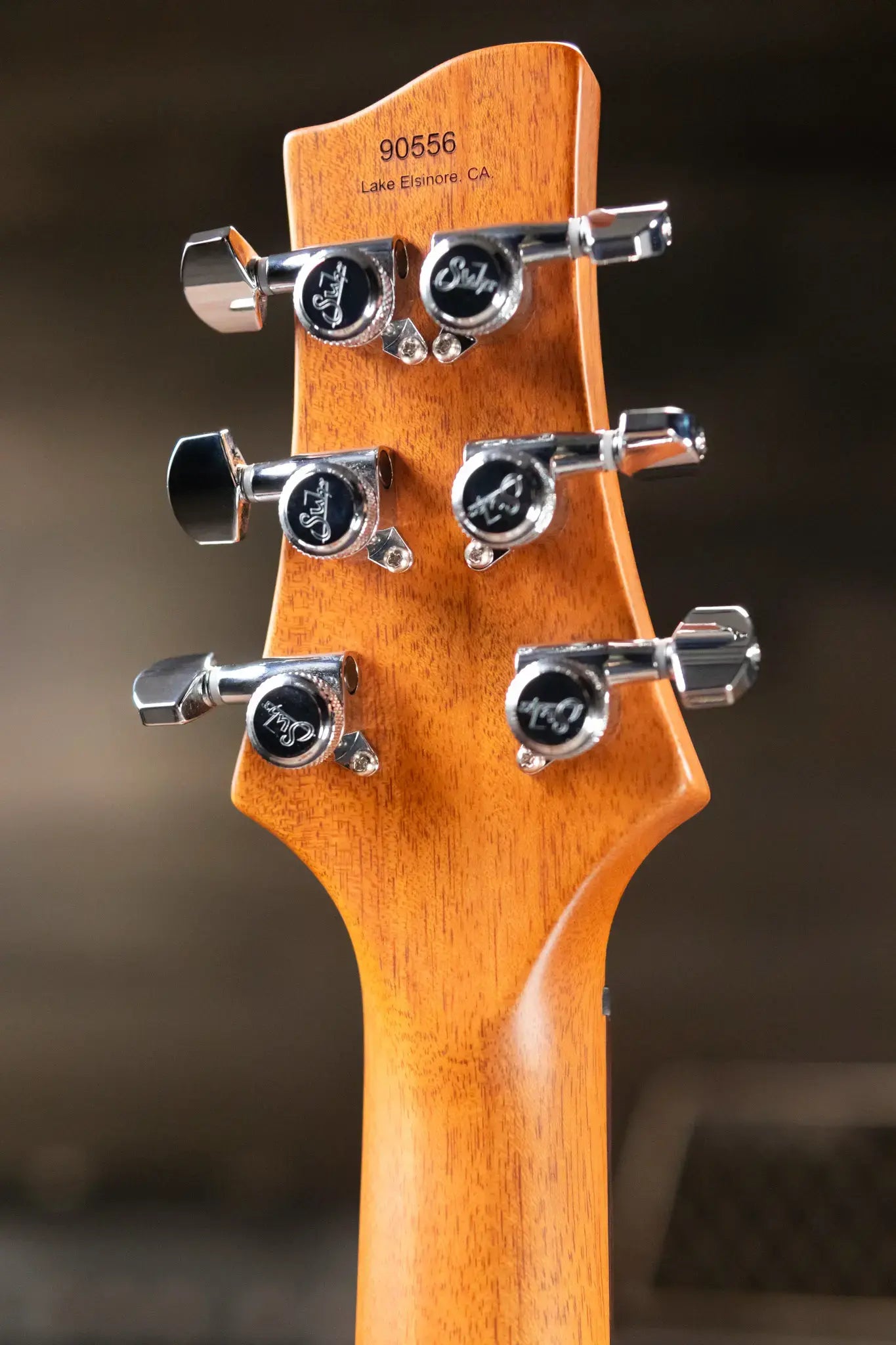 Suhr Oso Short Scale Electric Guitar - Custom Orange Stain with Gig Bag