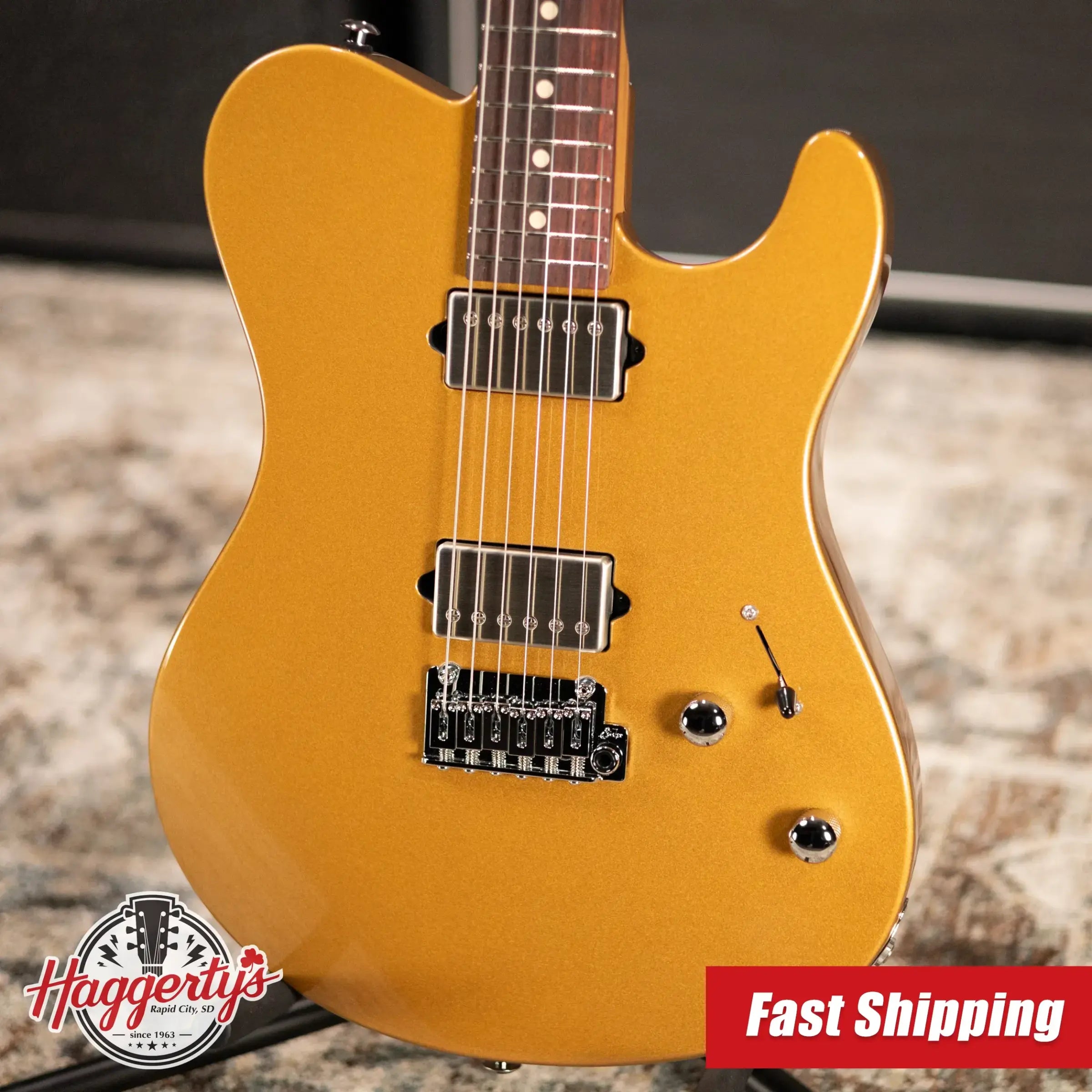 Suhr Oso Short Scale Electric Guitar - Rose Gold with Softshell Gig Bag
