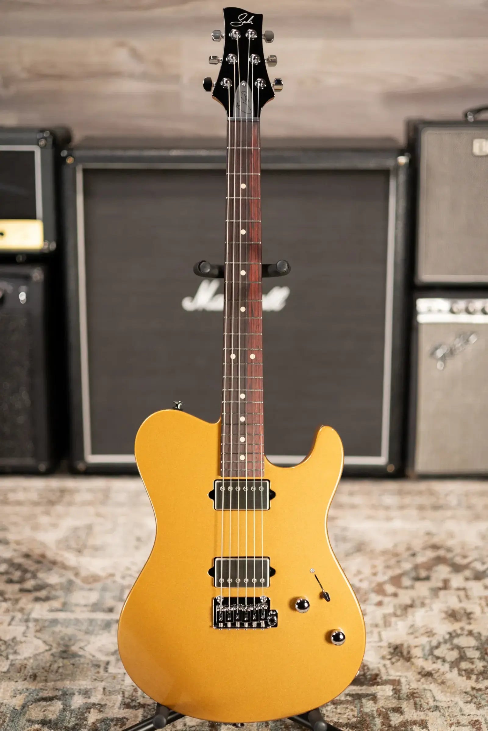 Suhr Oso Short Scale Electric Guitar - Rose Gold with Softshell Gig Bag