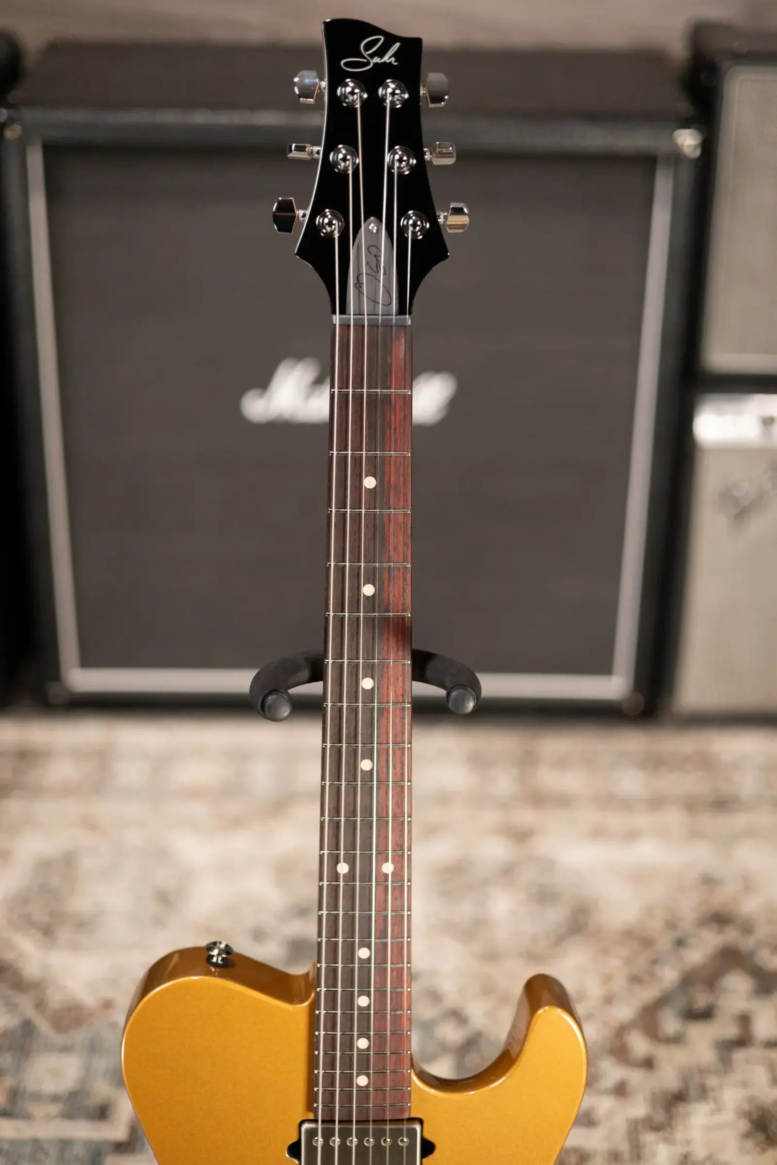 Suhr Oso Short Scale Electric Guitar - Rose Gold with Softshell Gig Bag