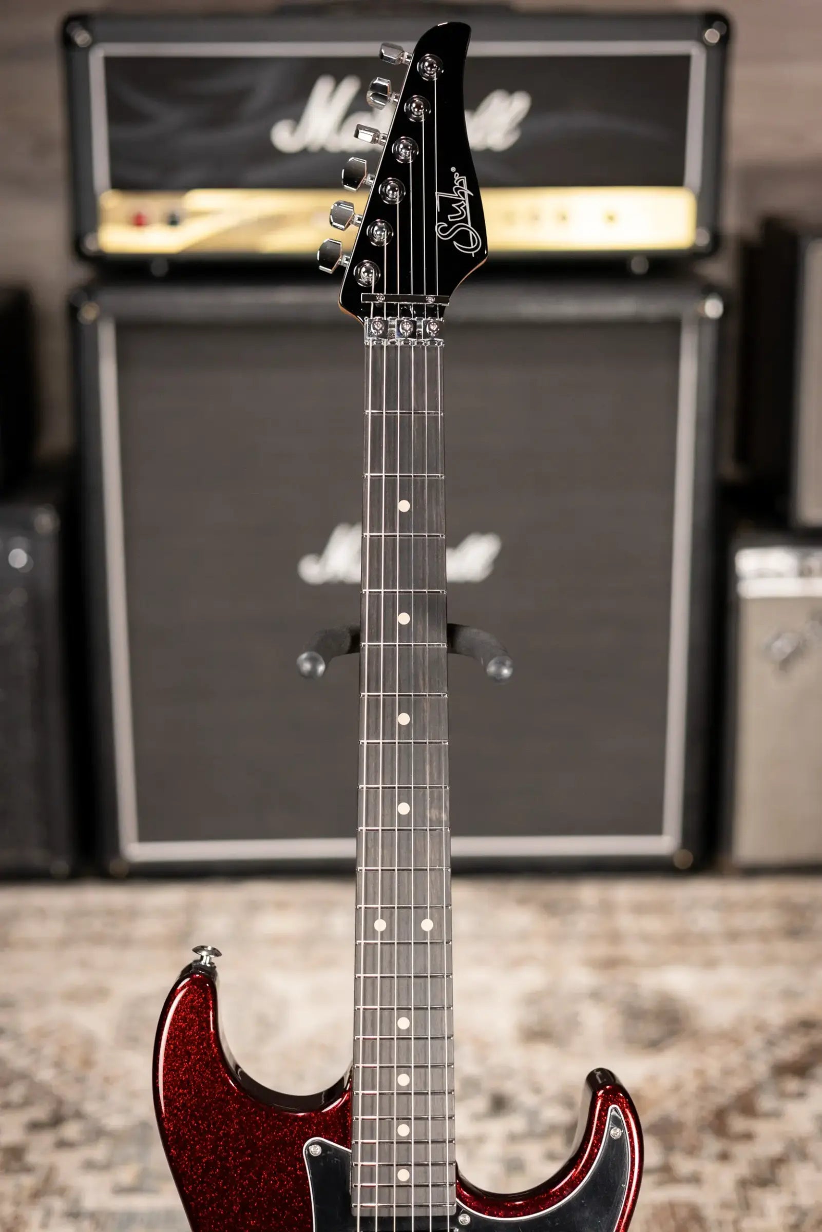 Suhr Pete Thorn Custom HSS Electric Guitar - Red Sparkle