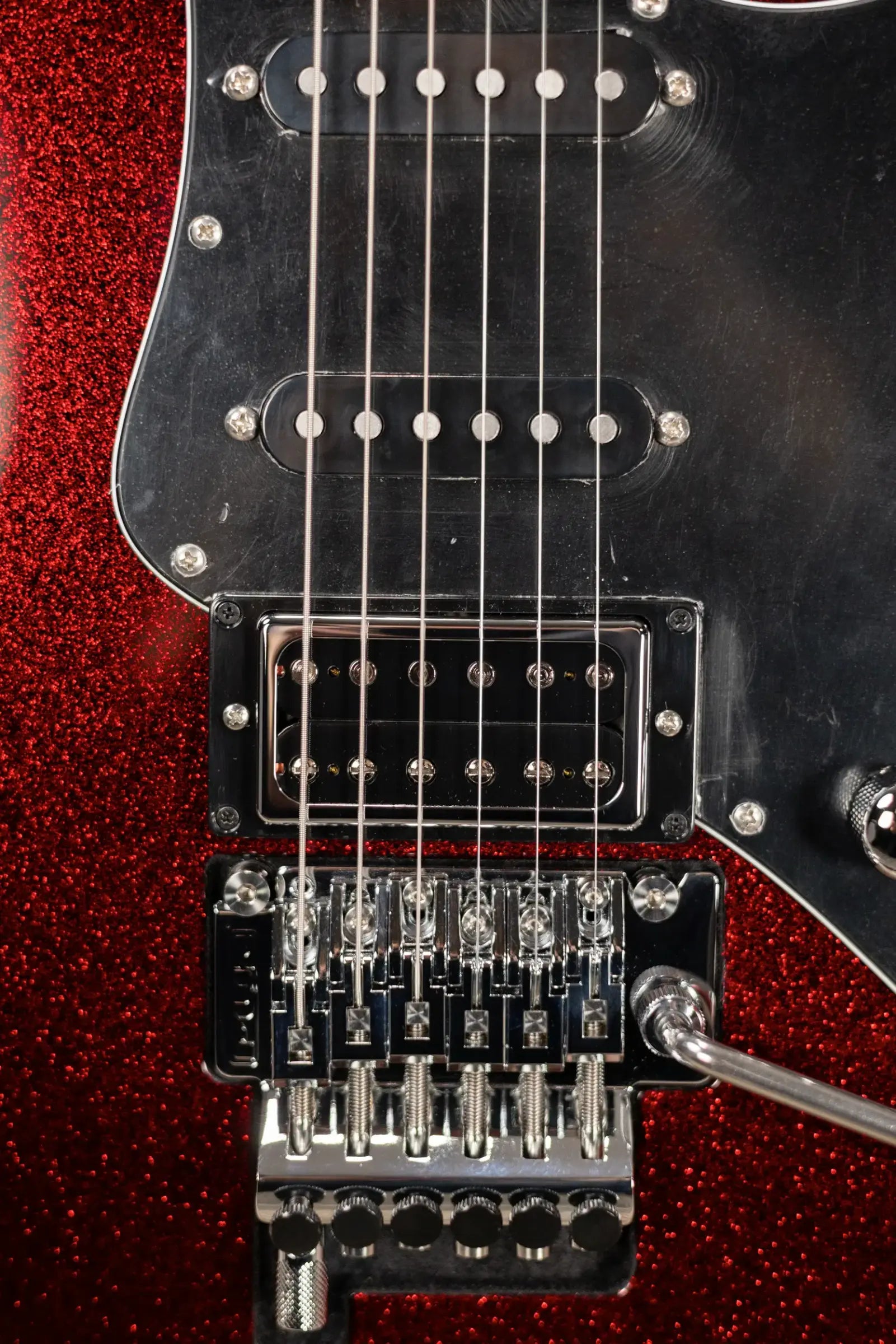 Suhr Pete Thorn Custom HSS Electric Guitar - Red Sparkle