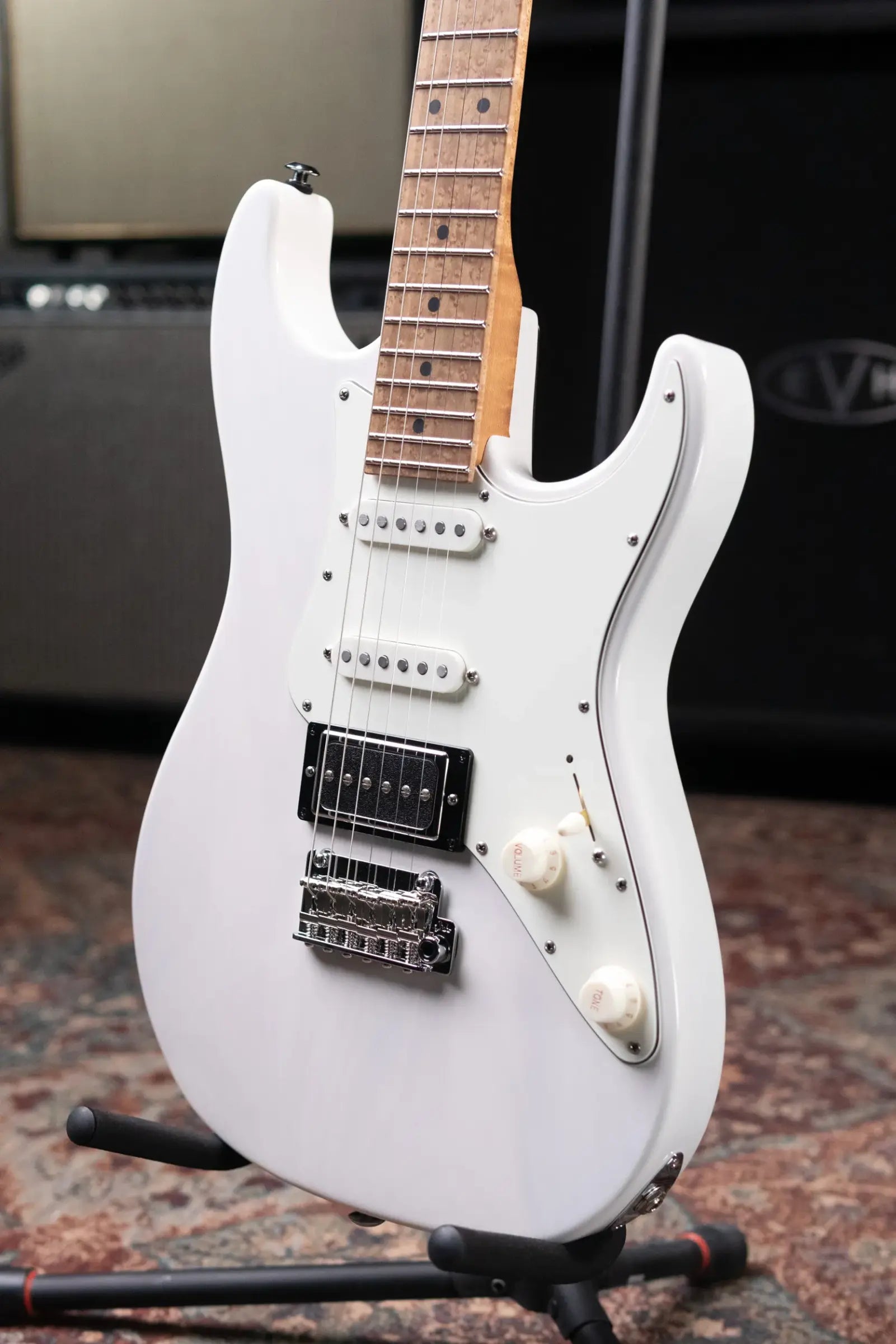 Suhr Pete Thorn Signature Traditional 90 Electric Guitar - Trans White with Gig Bag