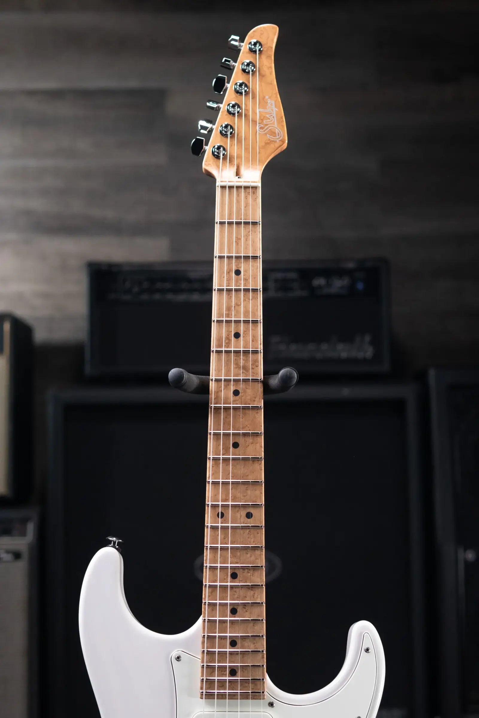 Suhr Pete Thorn Signature Traditional 90 Electric Guitar - Trans White with Gig Bag