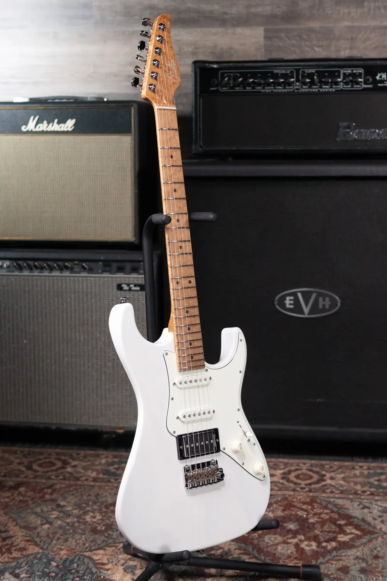 Suhr Pete Thorn Signature Traditional 90 Electric Guitar - Trans White with Gig Bag