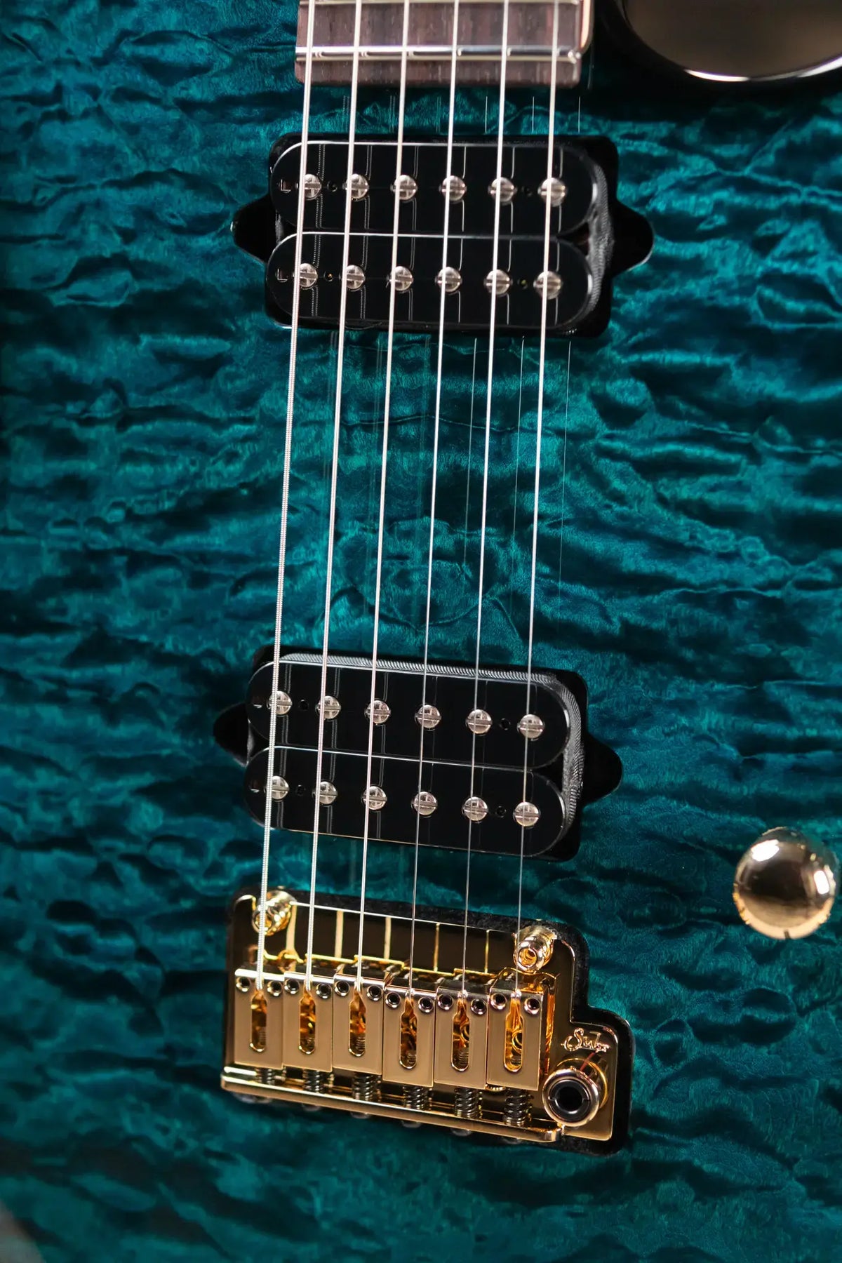 (RTO)Suhr Standard Thin Burst Limited Edition Electric Guitar - Trans Teal with Gig Bag