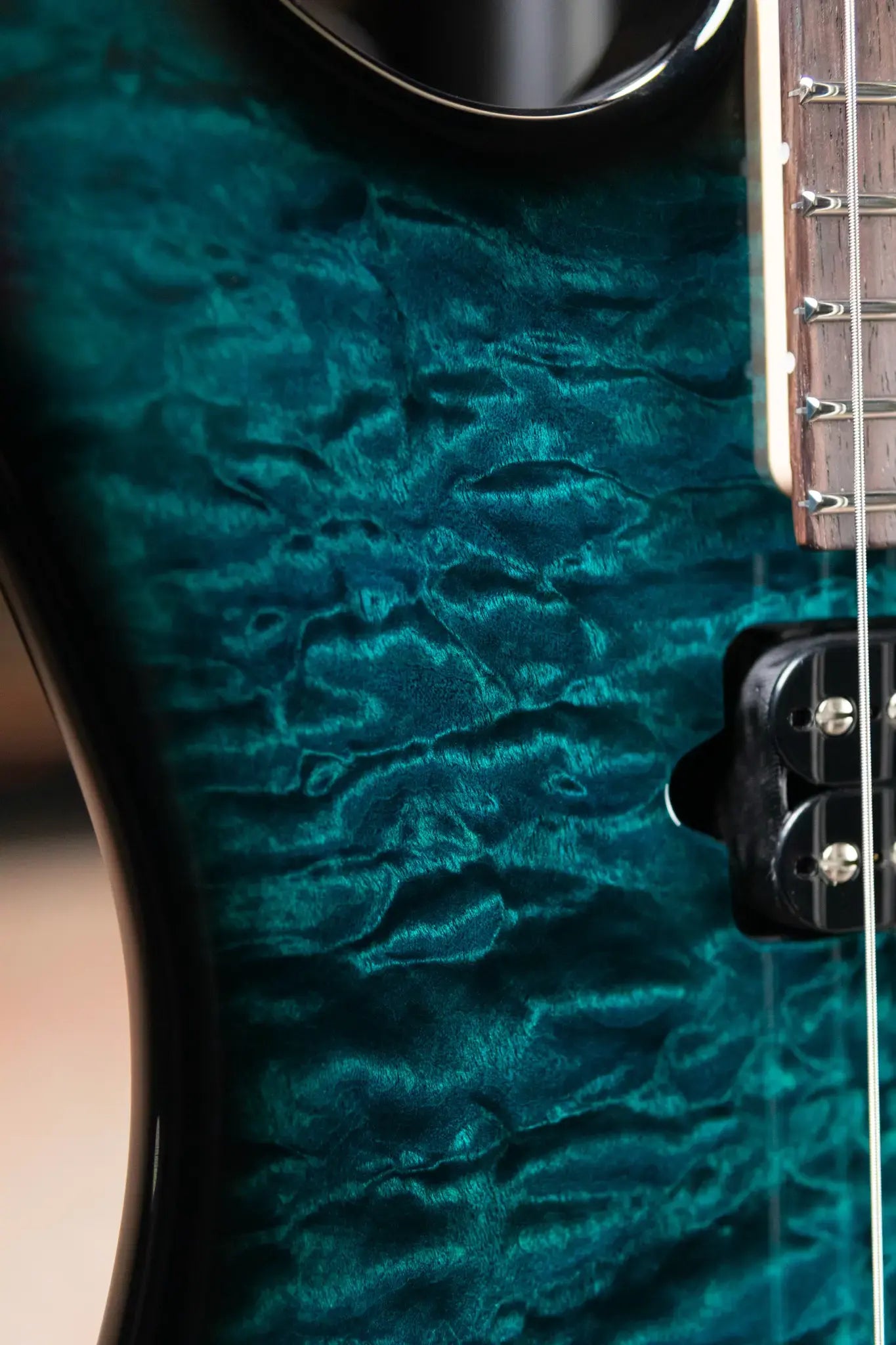Suhr Standard Thin Burst Limited Edition Electric Guitar - Trans Teal with Gig Bag