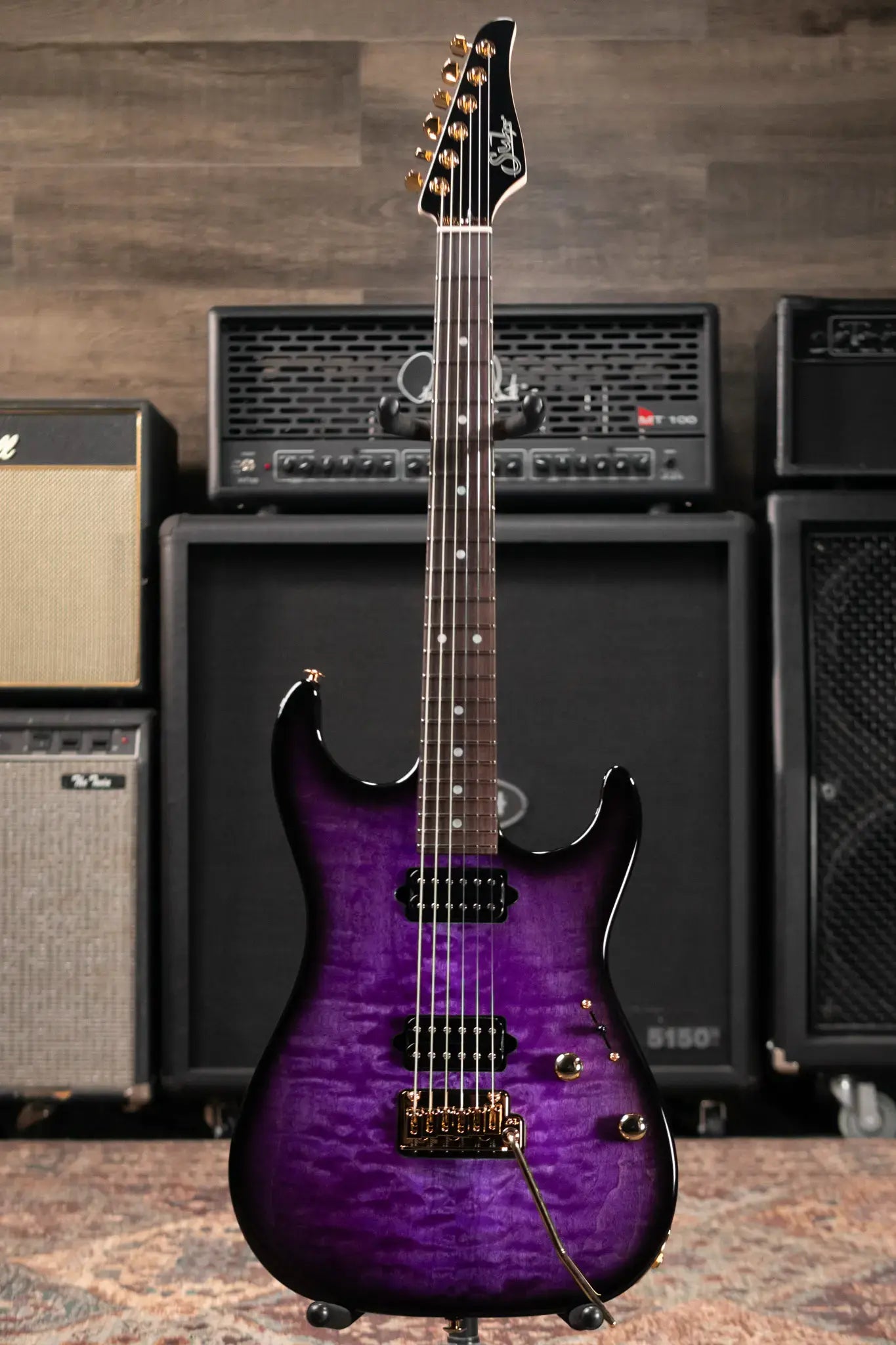 Suhr Standard Thin Burst Limited Edition Electric Guitar - Trans Purple with Gig Bag