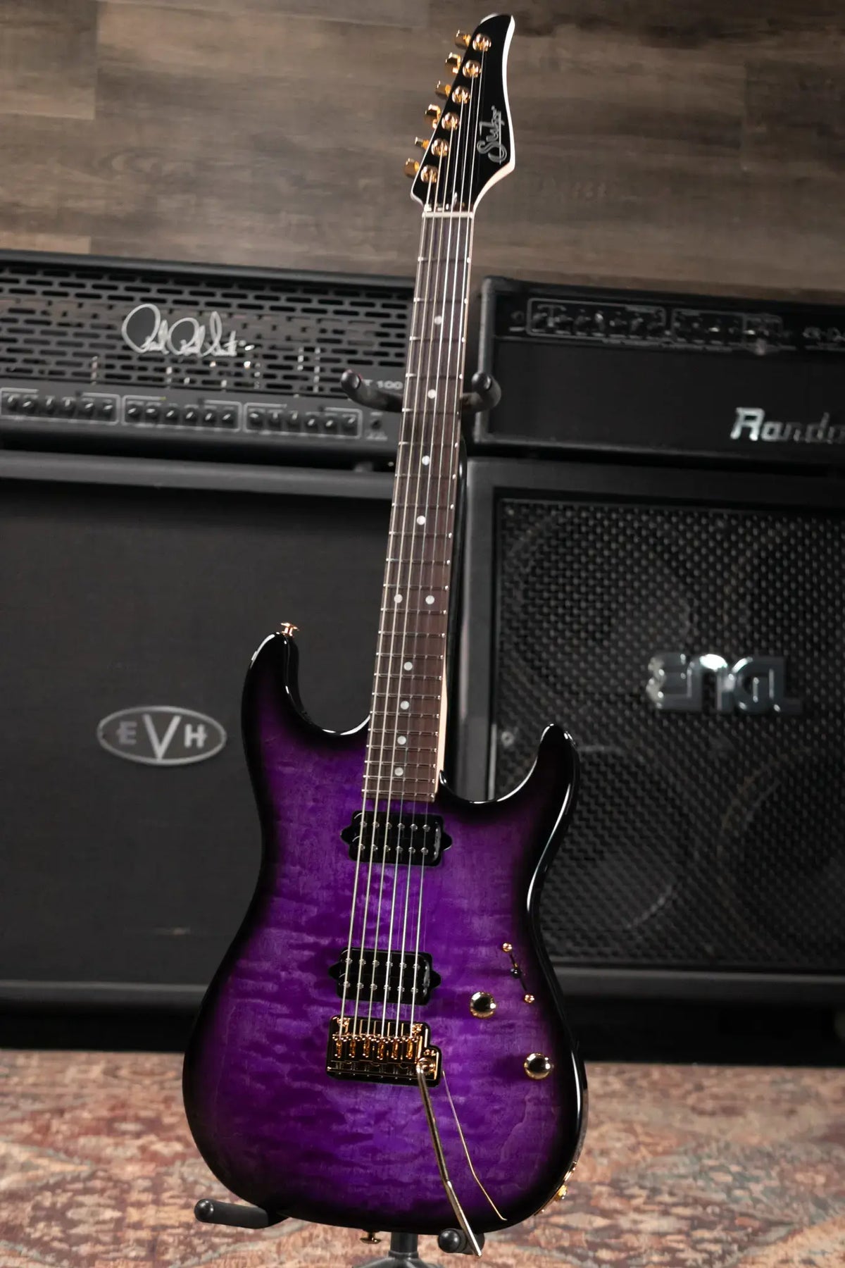 Suhr Standard Thin Burst Limited Edition Electric Guitar - Trans Purple with Gig Bag - Demo