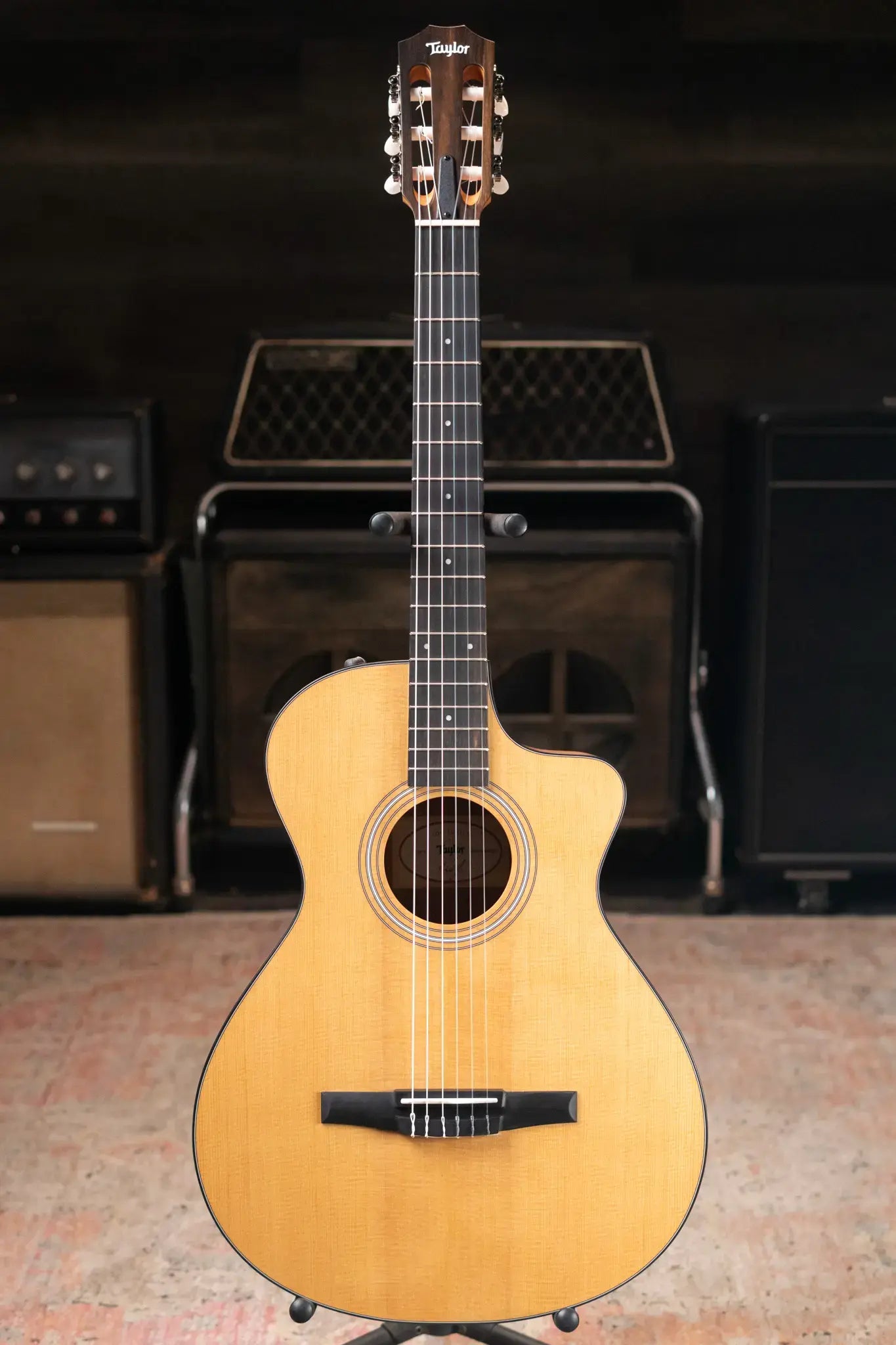 Taylor 112ce-N Nylon Grand Concert Acoustic/Electric Guitar with Gig Bag