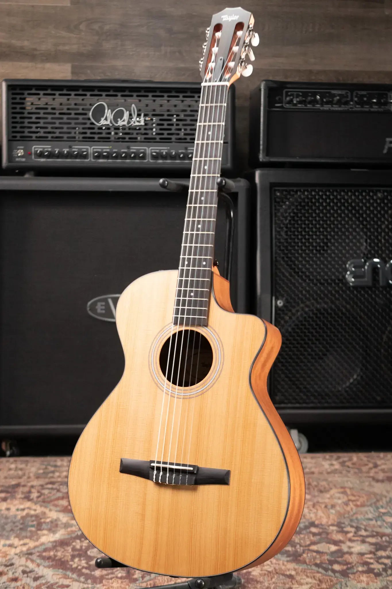 Taylor 112ce-N Nylon Grand Concert Acoustic/Electric Guitar with Gig Bag