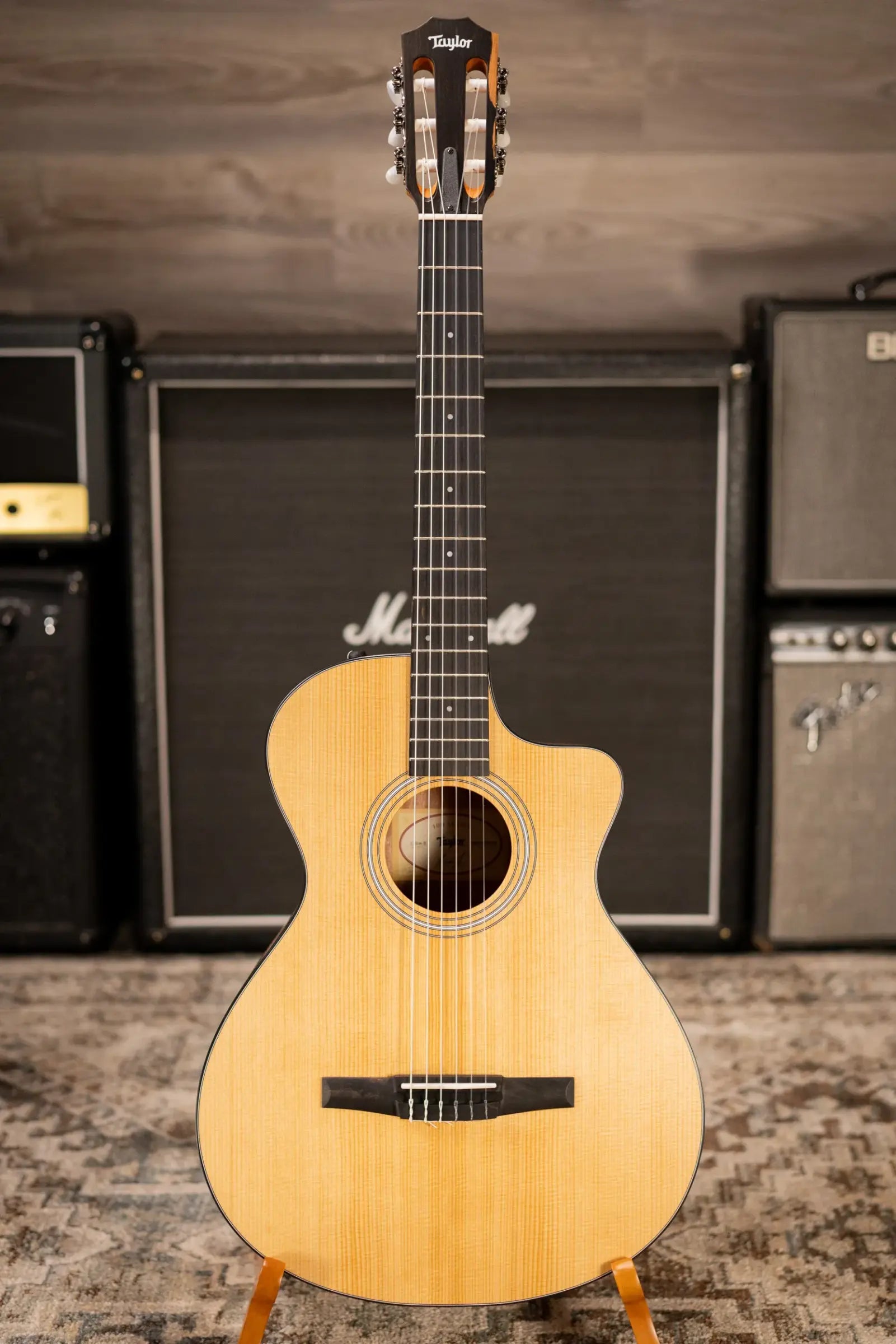 Taylor 112ce-N Nylon Grand Concert Acoustic/Electric Guitar with Gig Bag