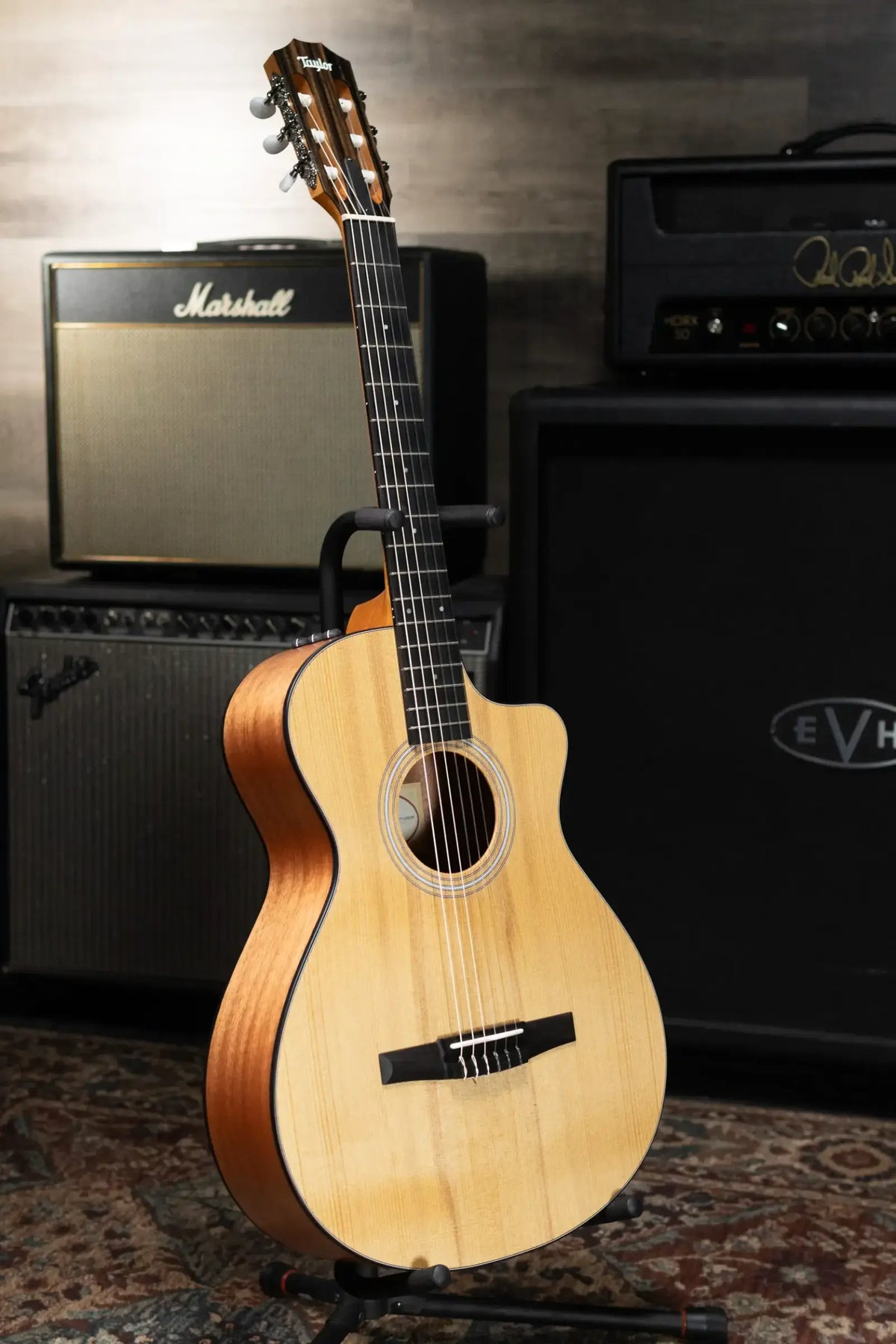 Taylor 112ce-N Nylon Grand Concert Acoustic/Electric Guitar with Gig Bag