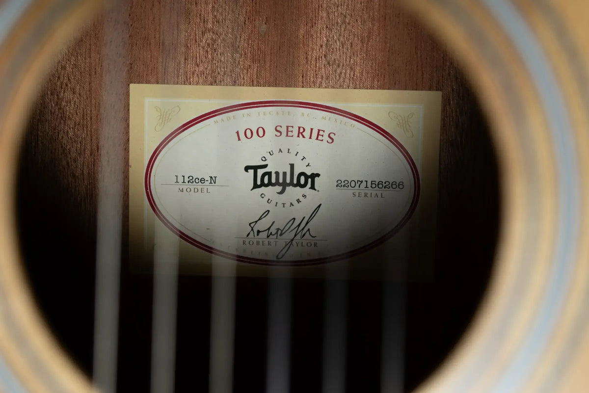 Taylor 112ce-N Nylon Grand Concert Acoustic/Electric Guitar with Gig Bag