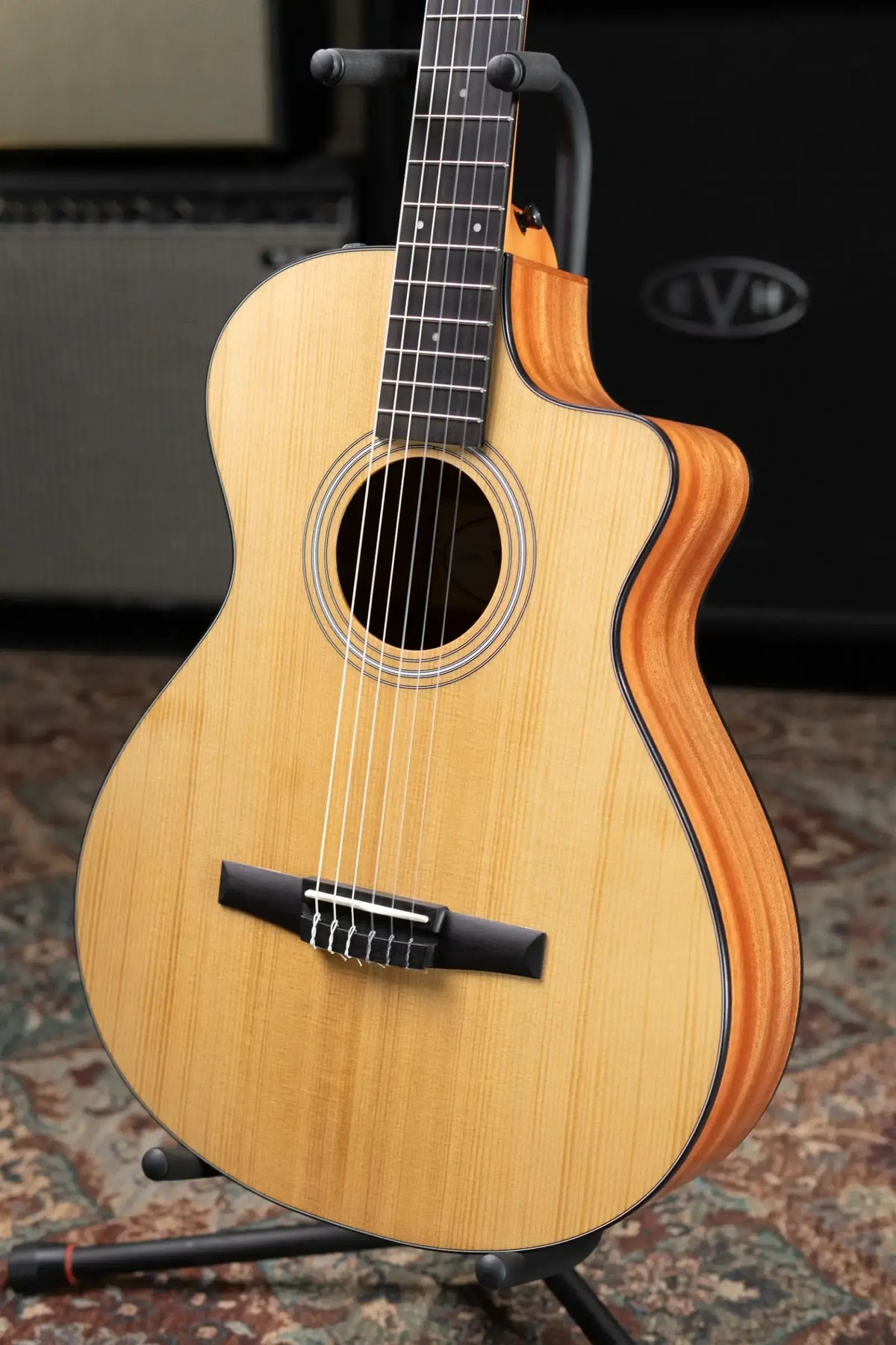 Taylor 112ce-N Nylon Grand Concert Acoustic/Electric Guitar with Gig Bag