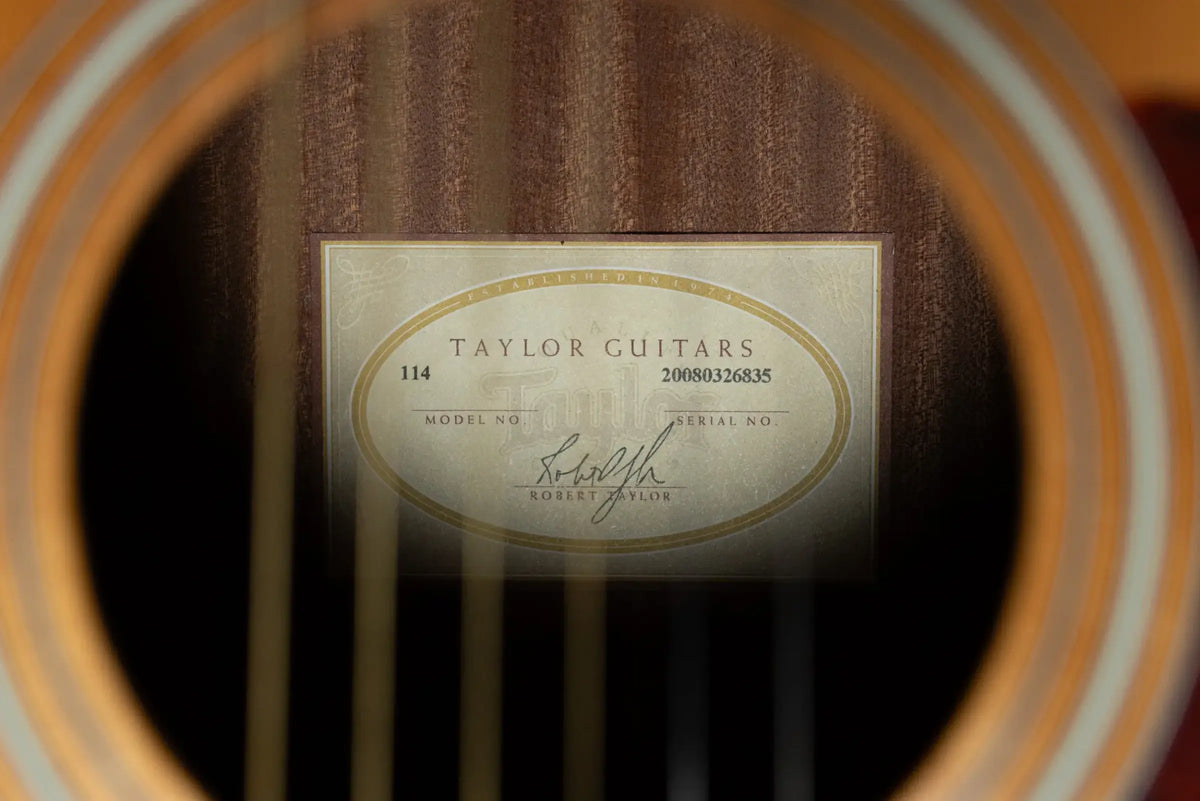 Taylor 114 Grand Auditorium Acoustic Guitar - Natural with Hardshell Case - Used