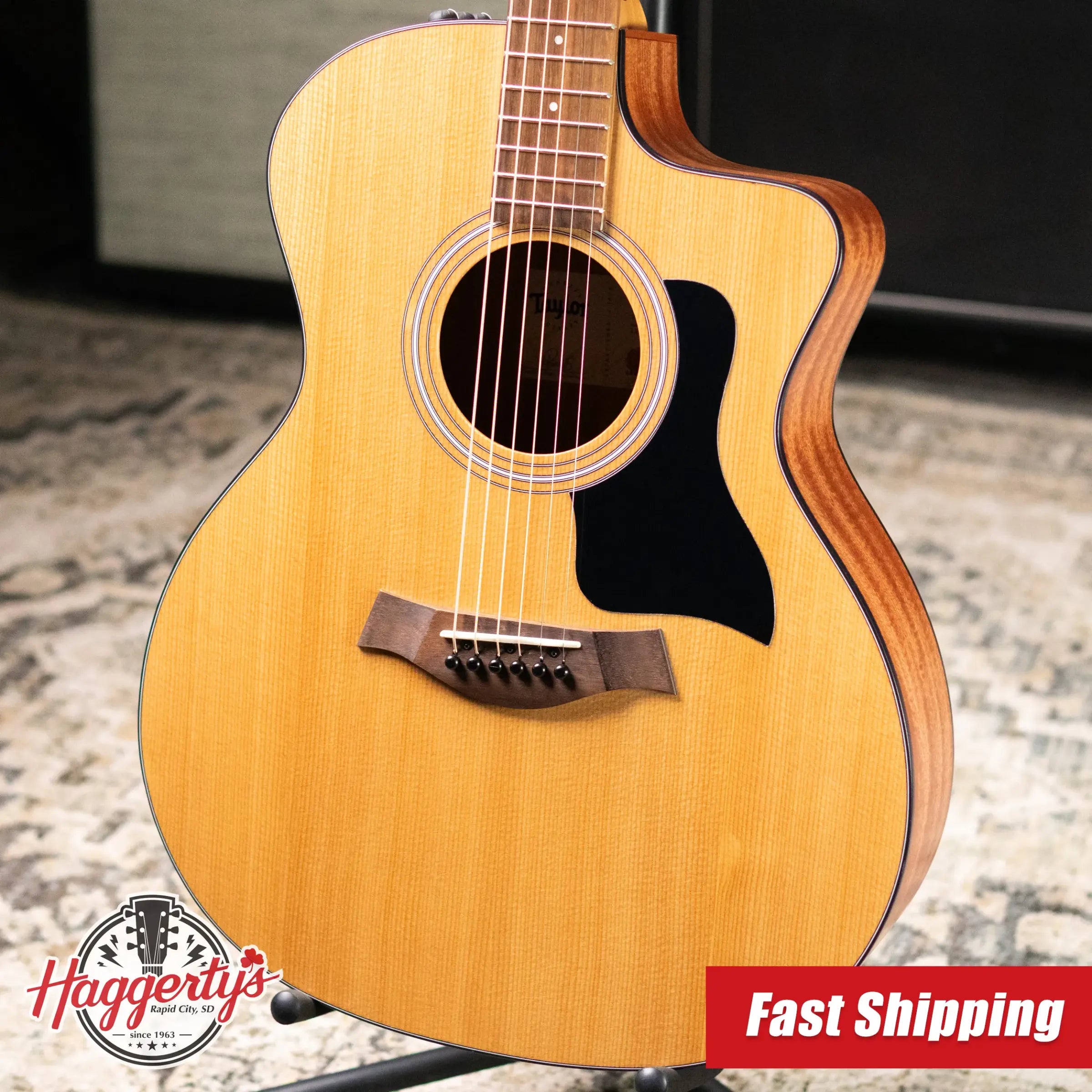 Taylor 114ce Grand Auditorium Acoustic/Electric Guitar - Sapele with Gig Bag - Demo