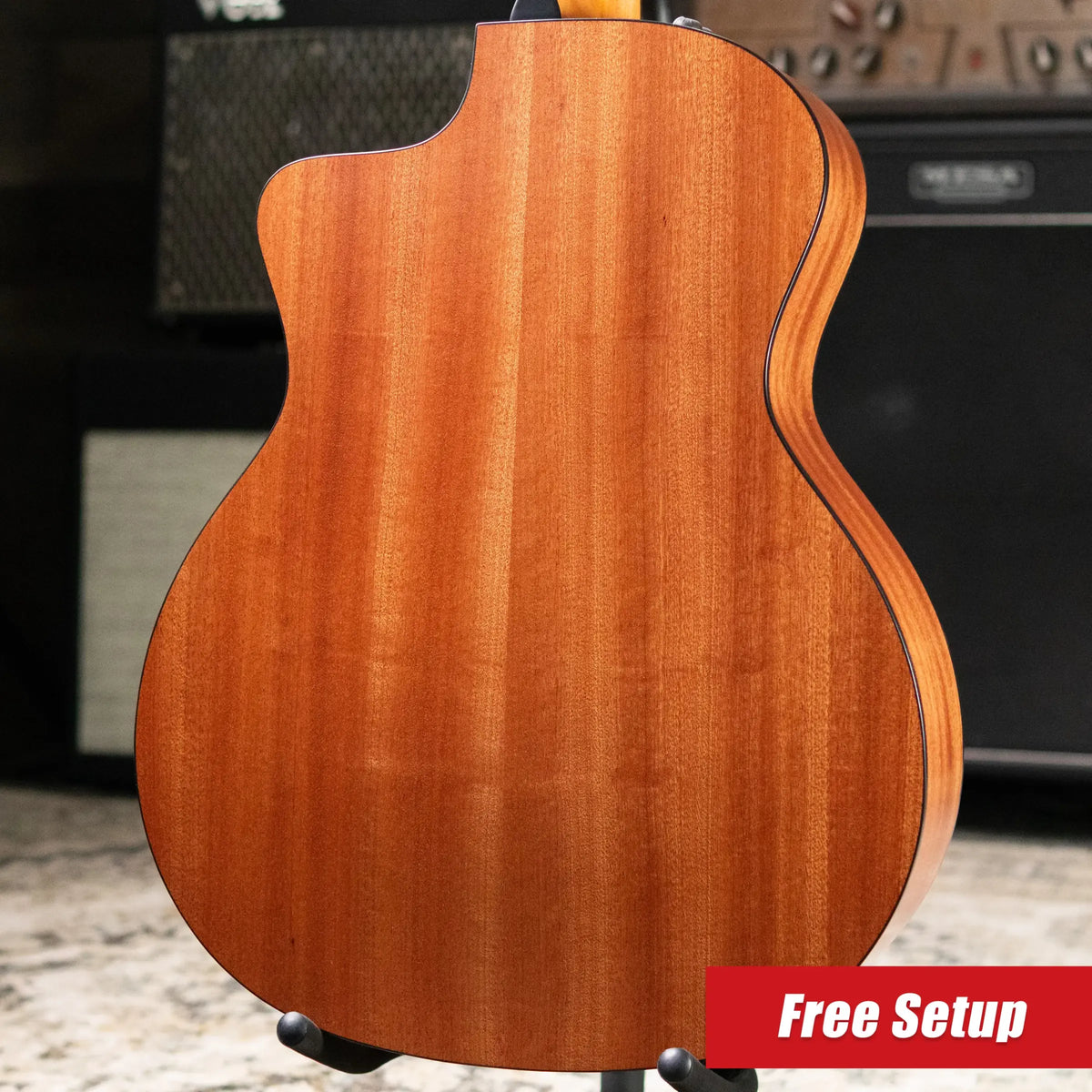Taylor 114ce Grand Auditorium Acoustic/Electric Guitar - Sapele with Gig Bag - Demo