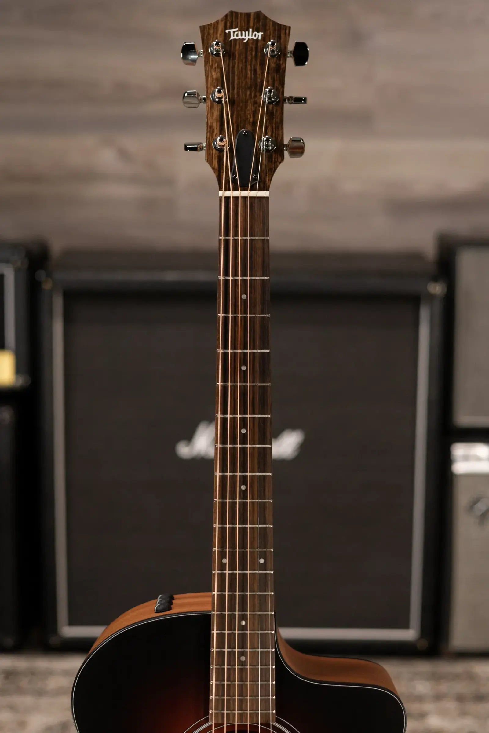 Taylor 114ce Special Edition Grand Auditorium Acoustic/Electric Guitar - Dark Tobacco Shaded Edgeburst with Gig Bag