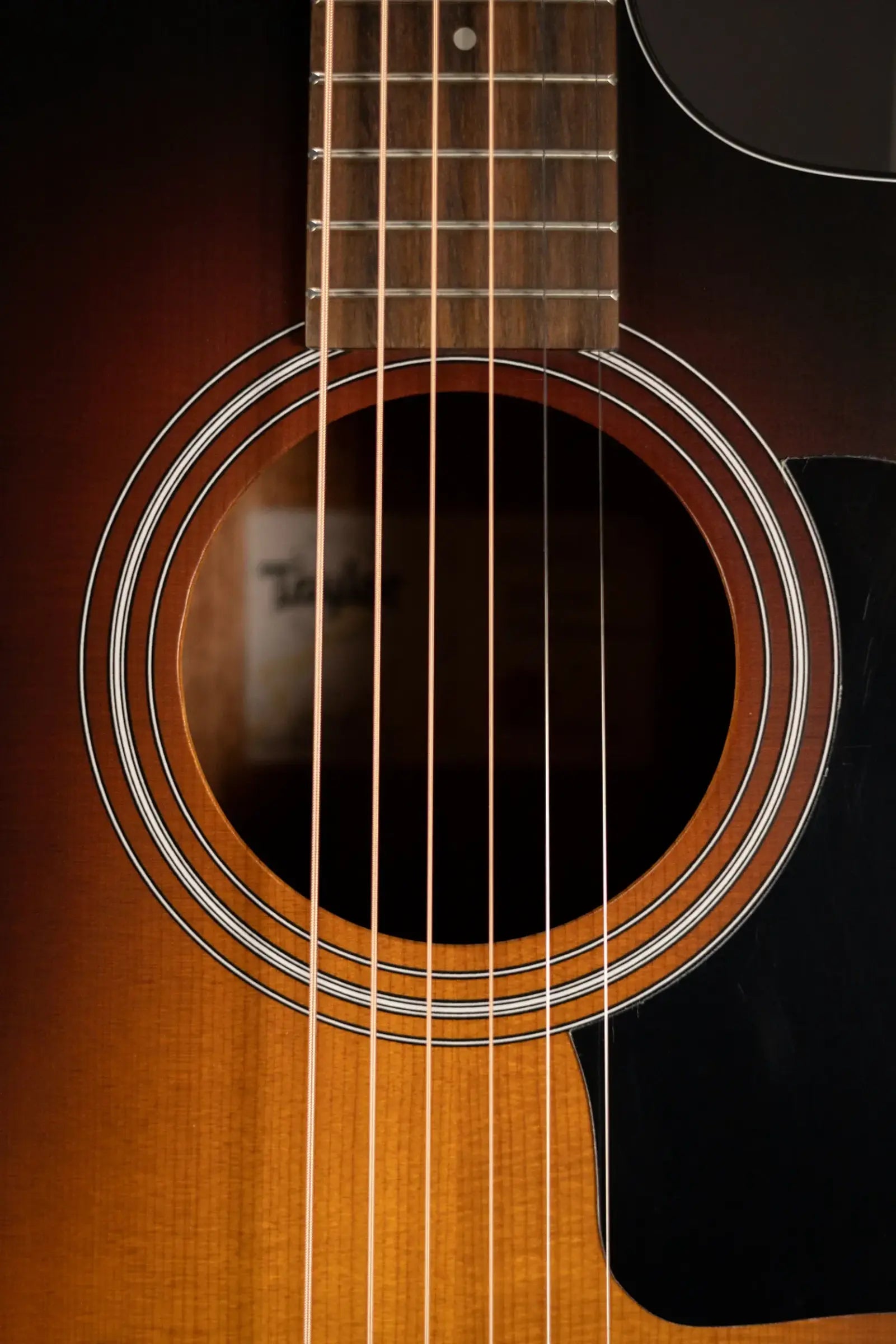 Taylor 114ce Special Edition Grand Auditorium Acoustic/Electric Guitar - Dark Tobacco Shaded Edgeburst with Gig Bag
