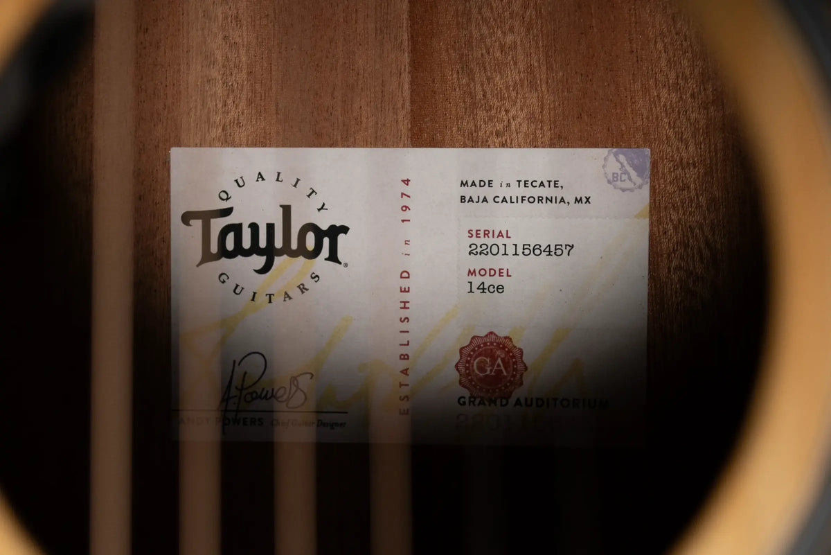 Taylor 14ce Grand Auditorium Acoustic/Electric Guitar with Gig Bag