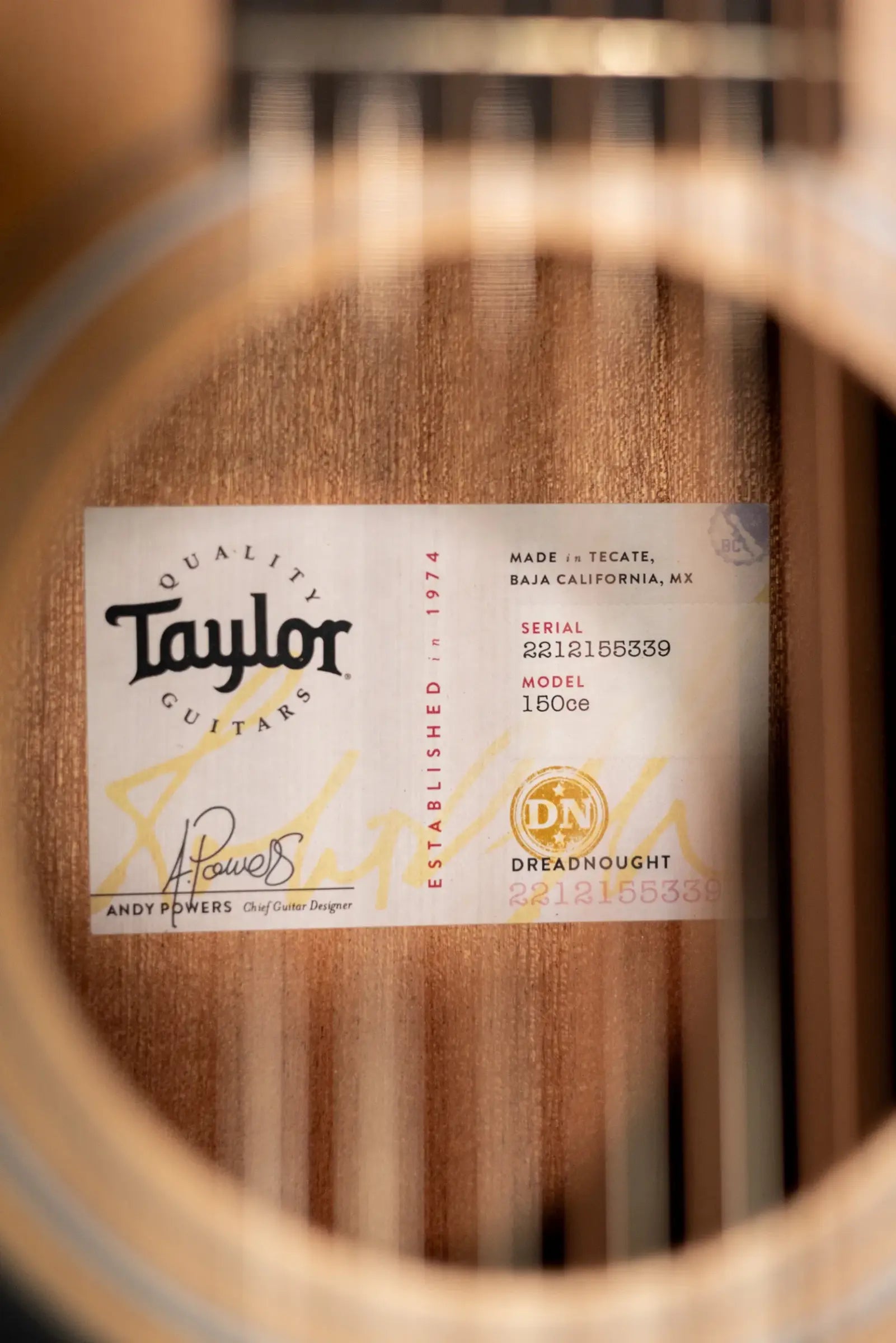 Taylor 150ce Left-Handed 12-String Dreadnought Acoustic/Electric Guitar - Natural with Gig Bag
